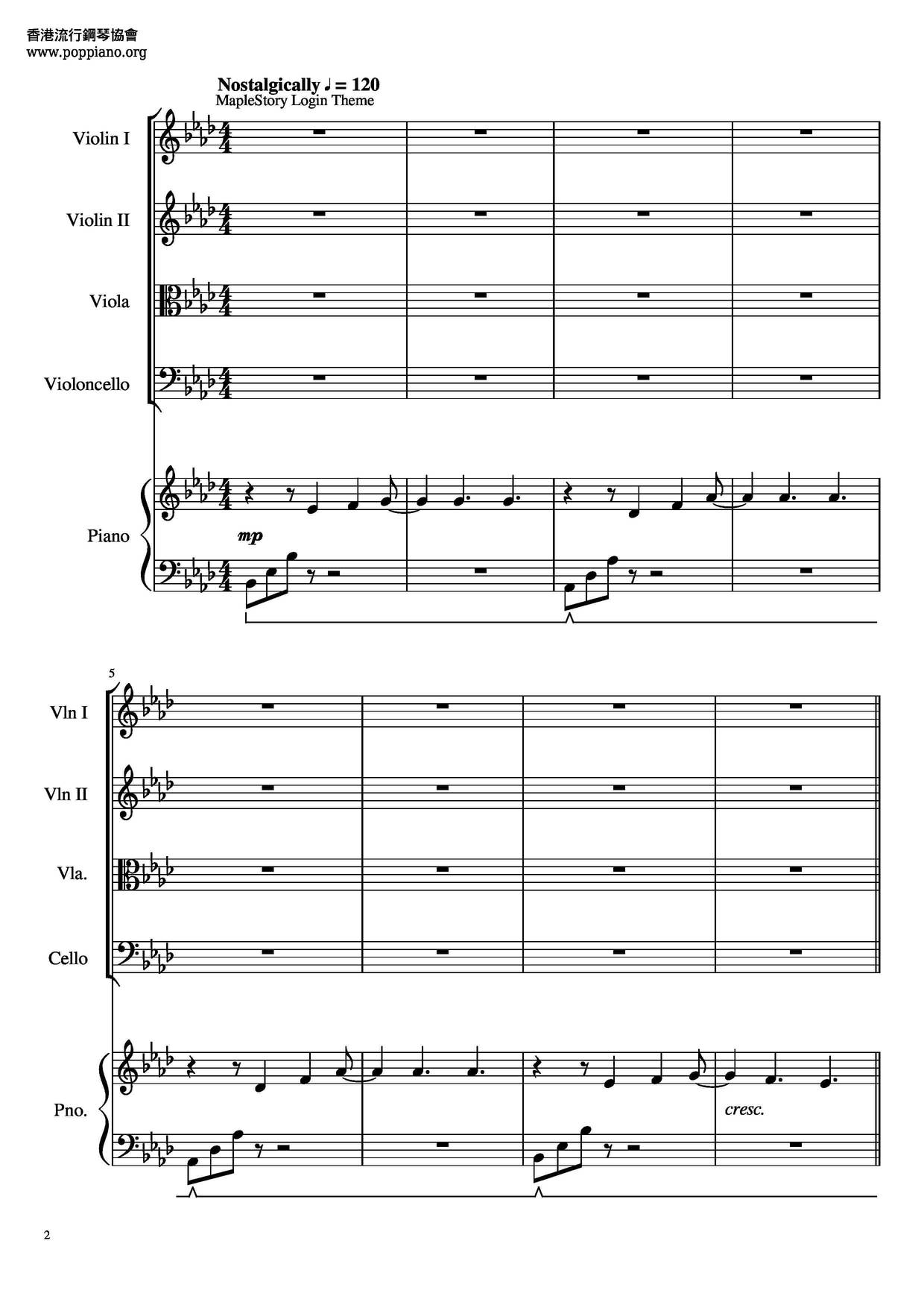 MapleStory Medley Score