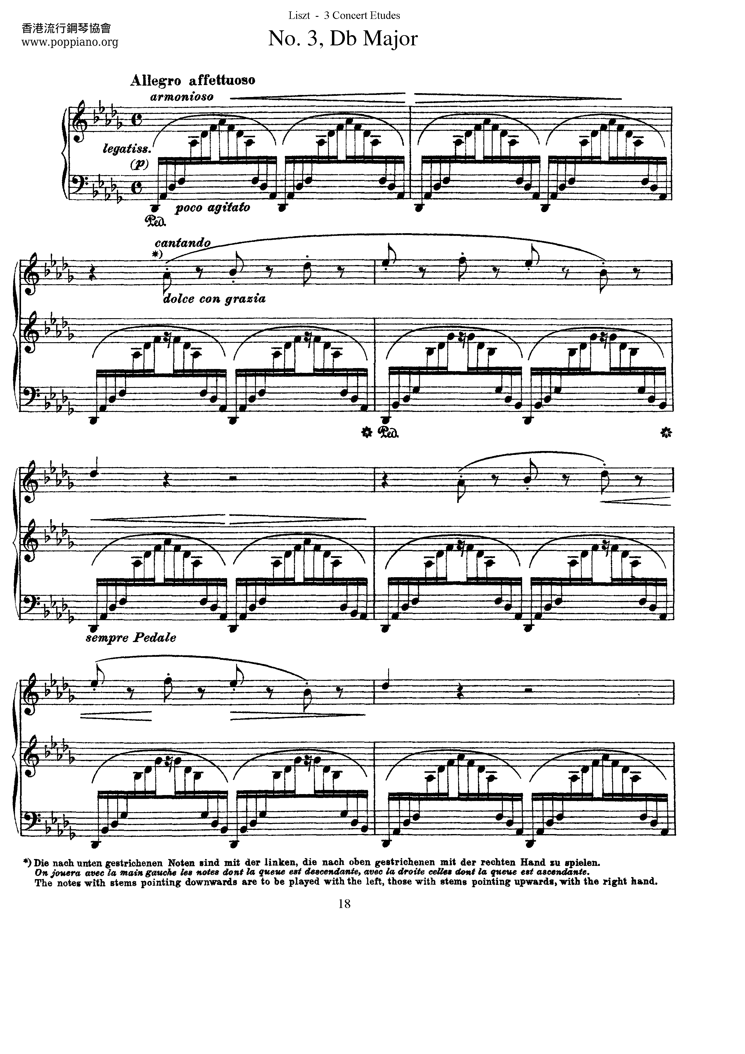 Etude No 3, Db Major Score