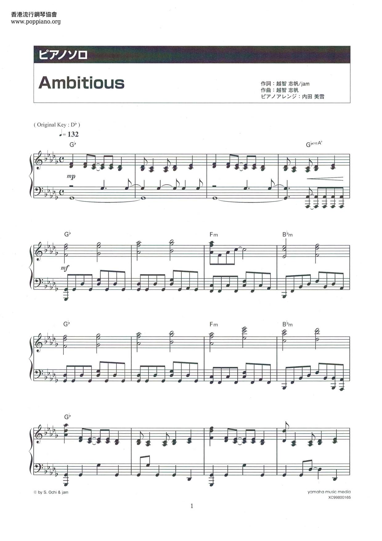 Ambitious Score