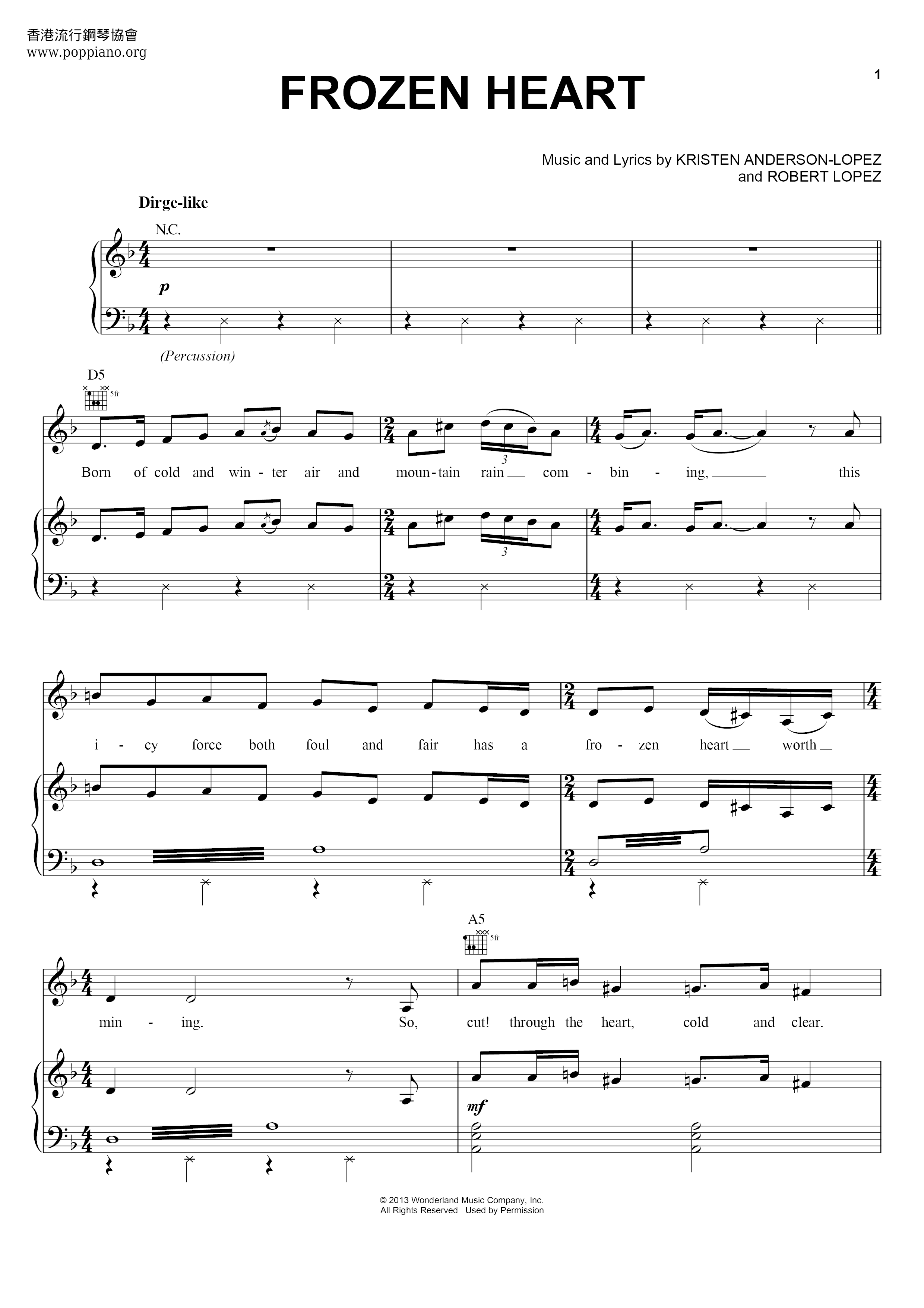 Frozen Heart Score