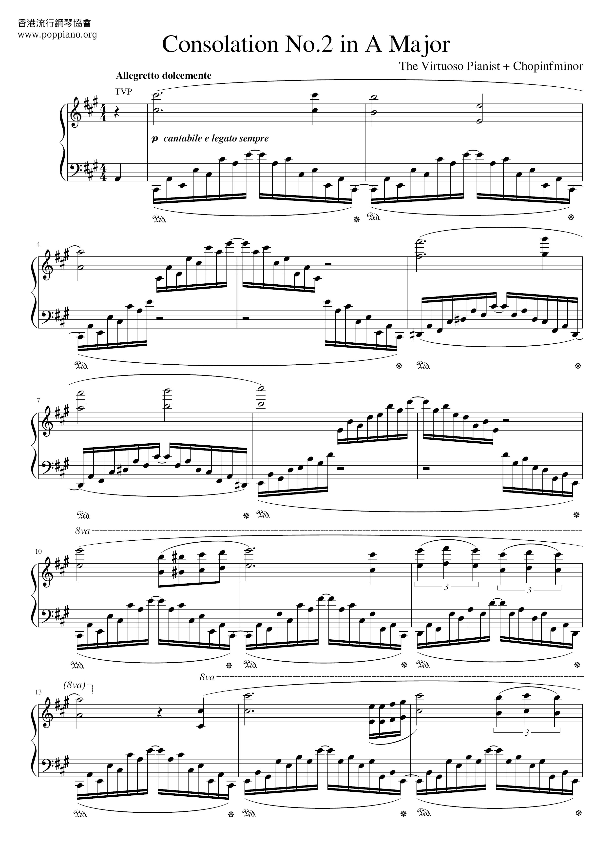 Consolation No.2 Score