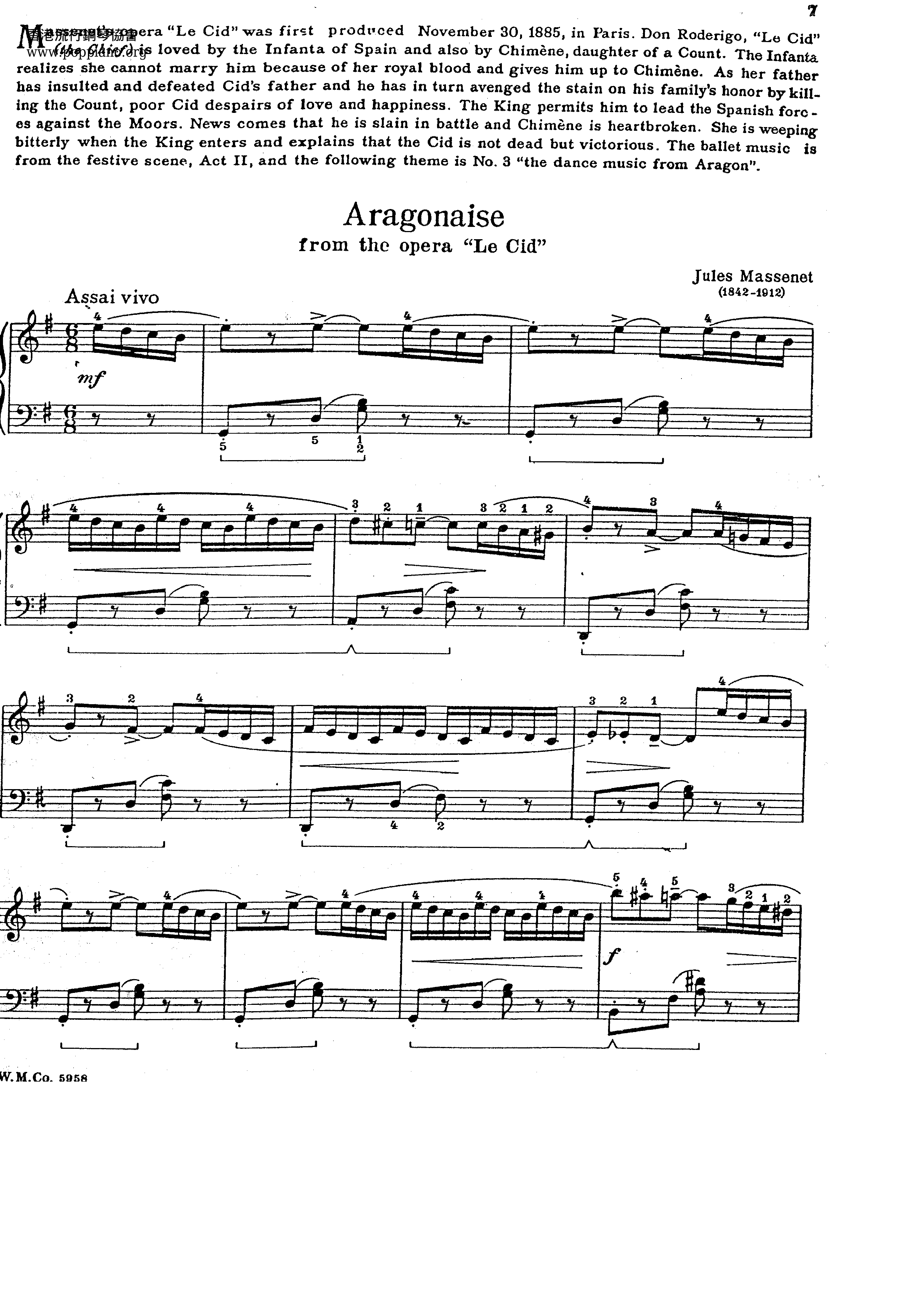 Aragonaise Score