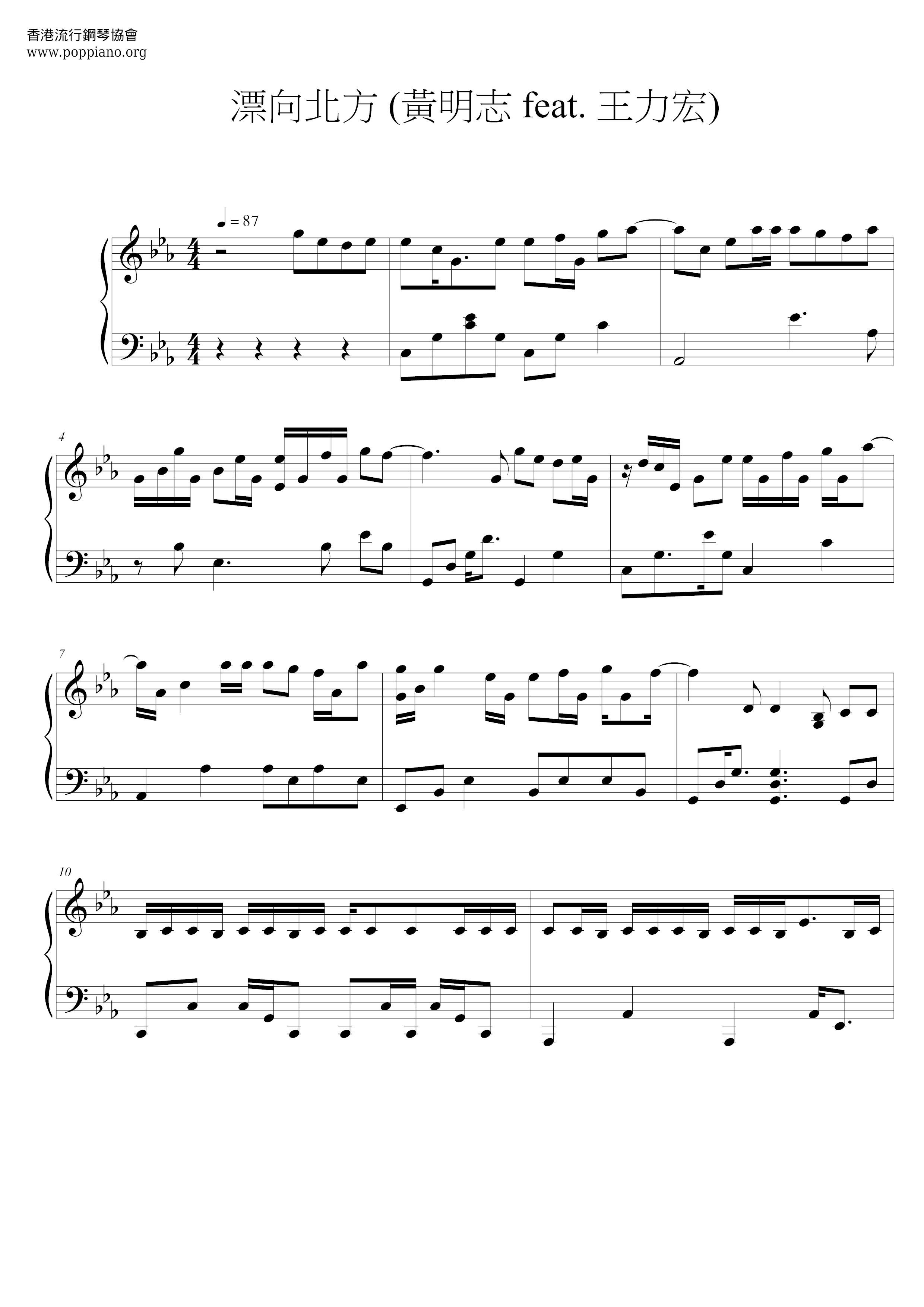 Drift To The North Score