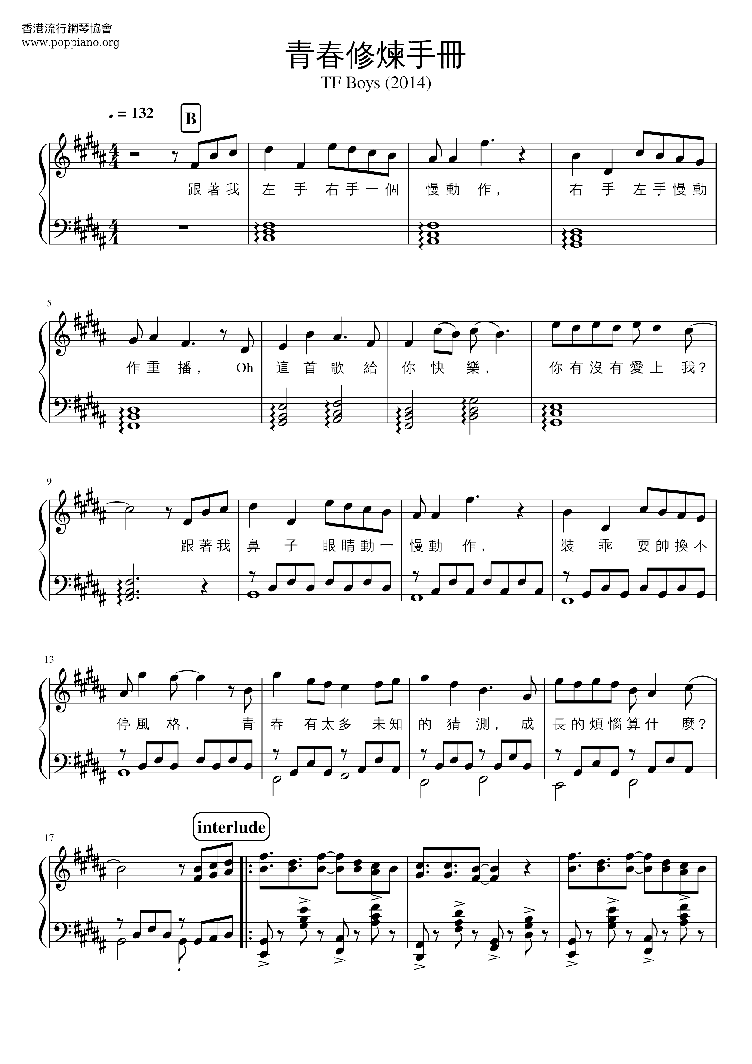 Youth Practice Manual Score