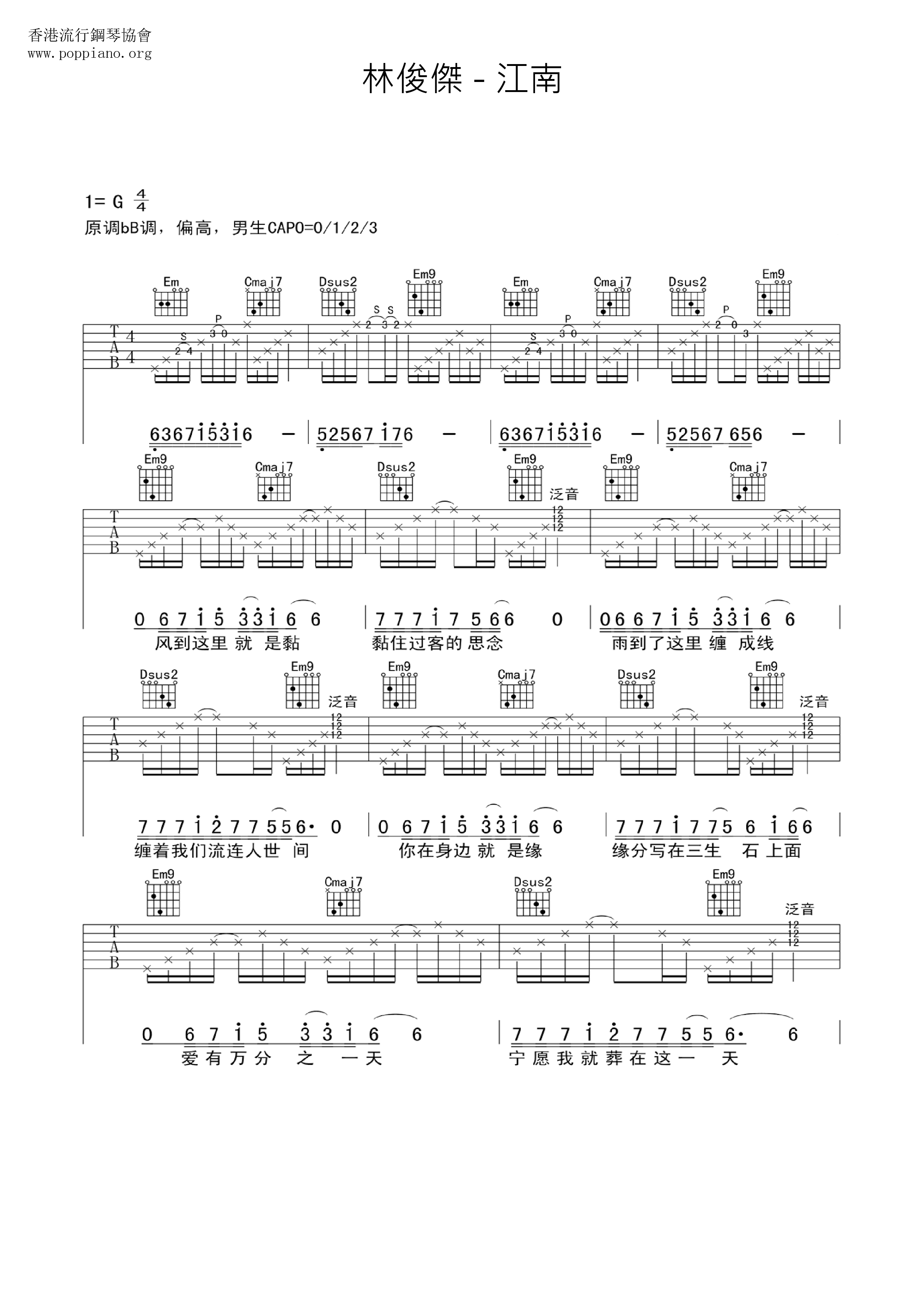 Jiangnan Score