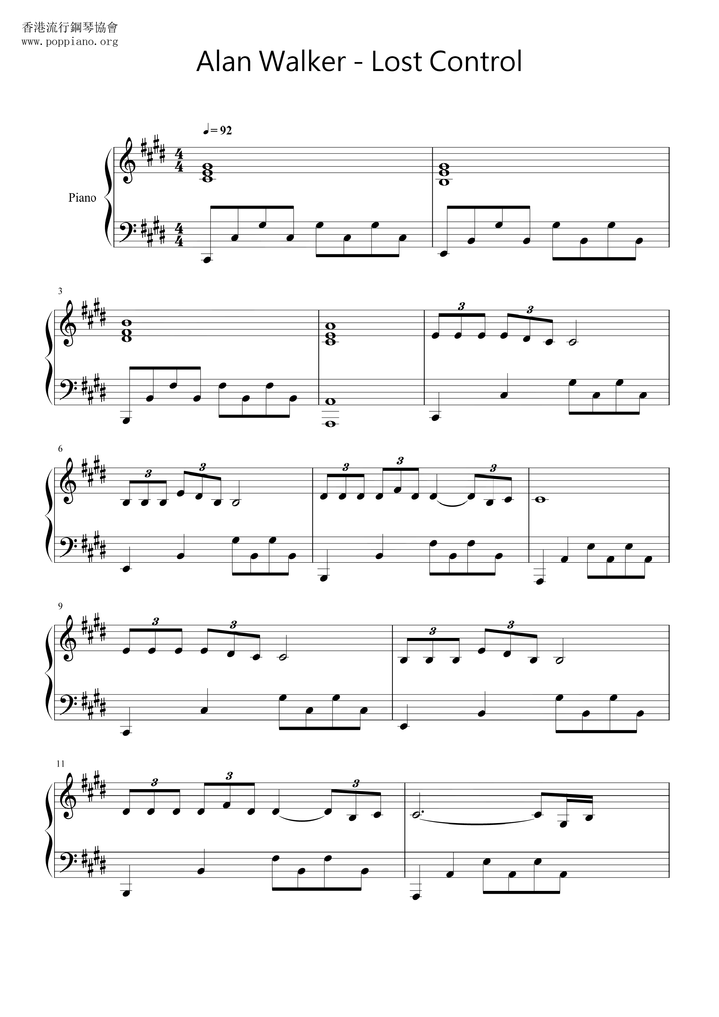 Lost Control Score