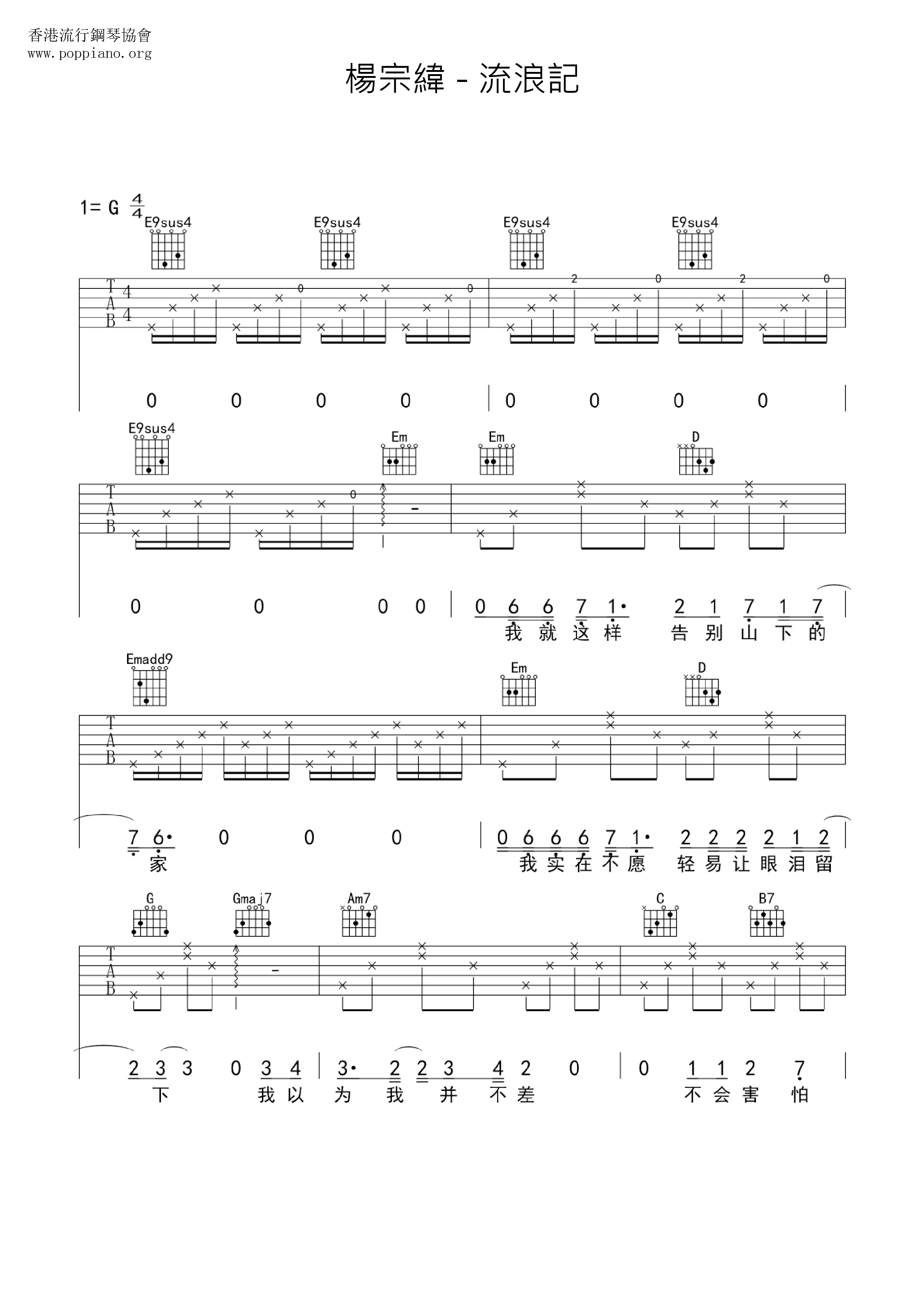 Wandering Score