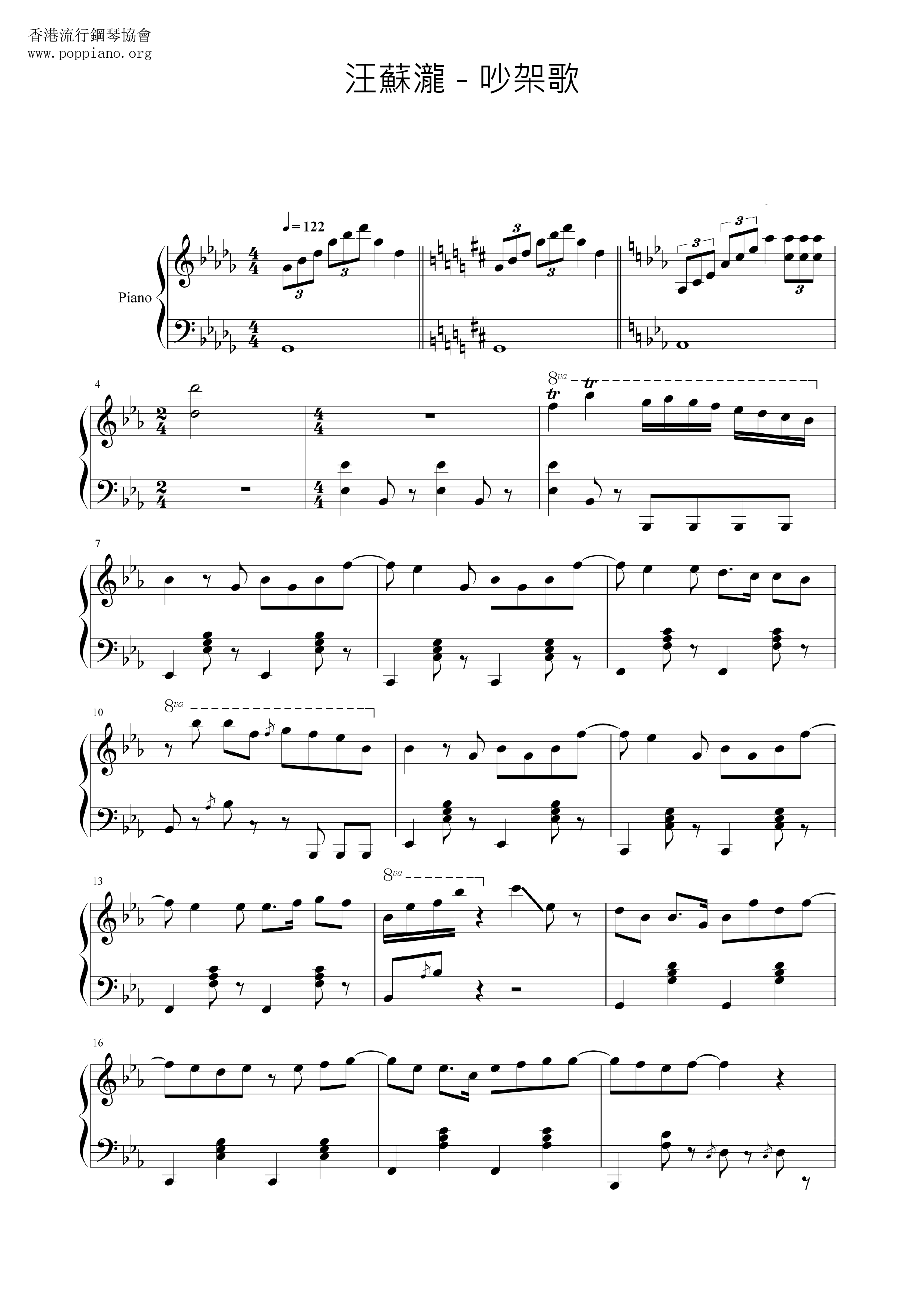 Arguing Song Score