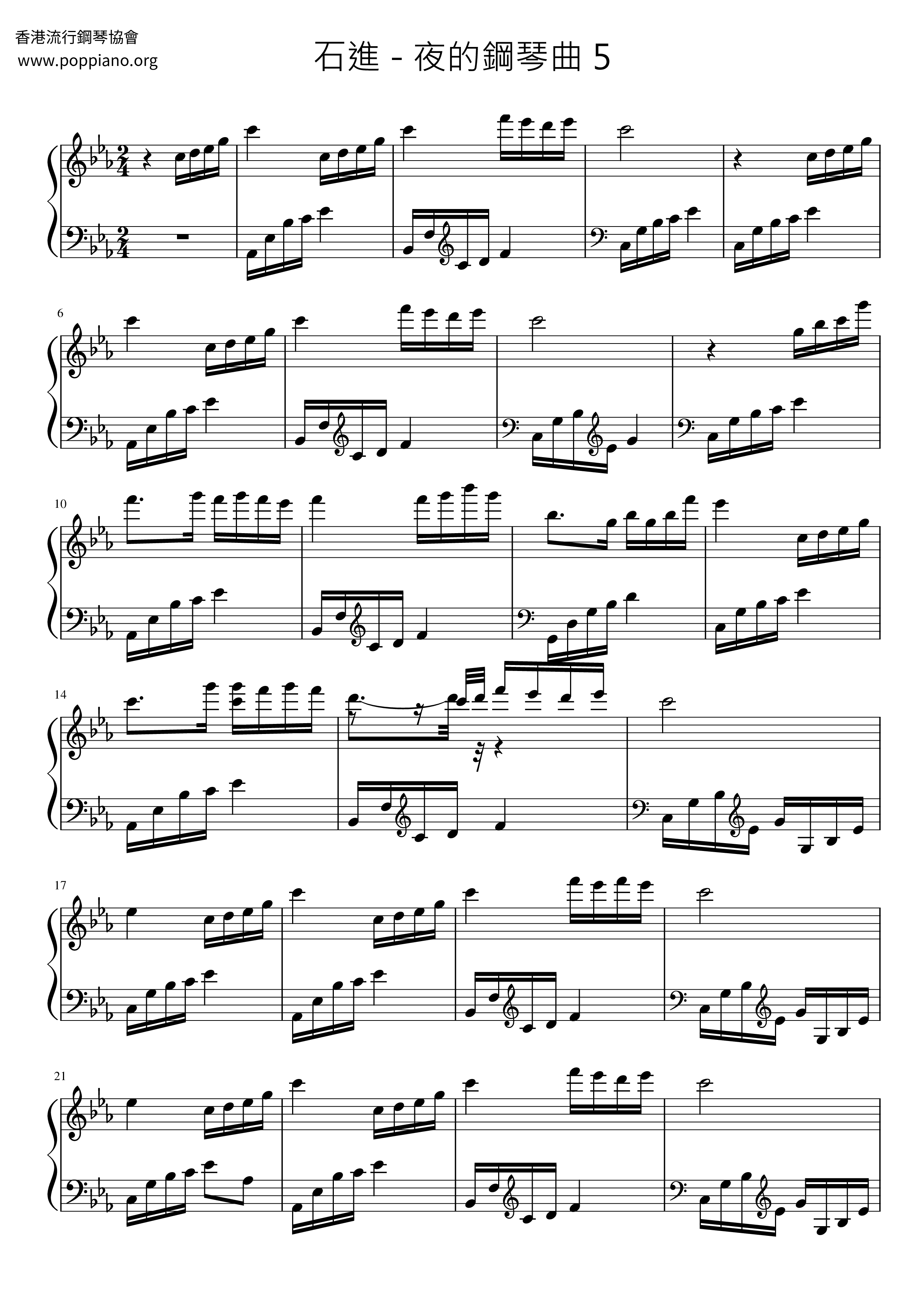 Melody Of The Night 5 Score