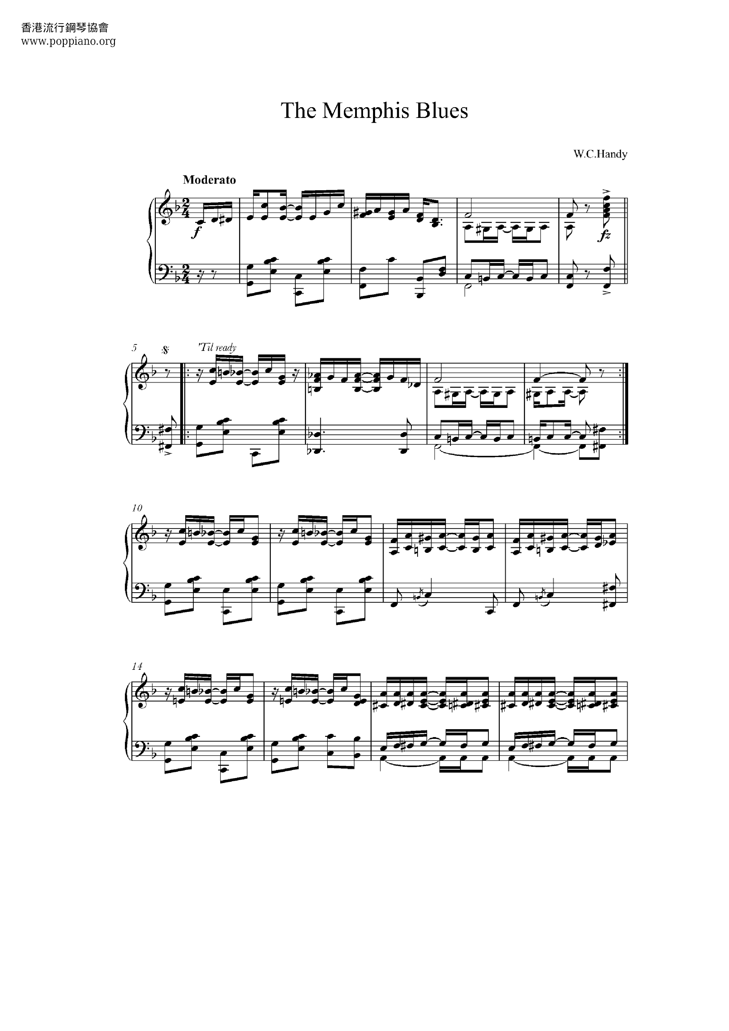 The Memphis Blues Score