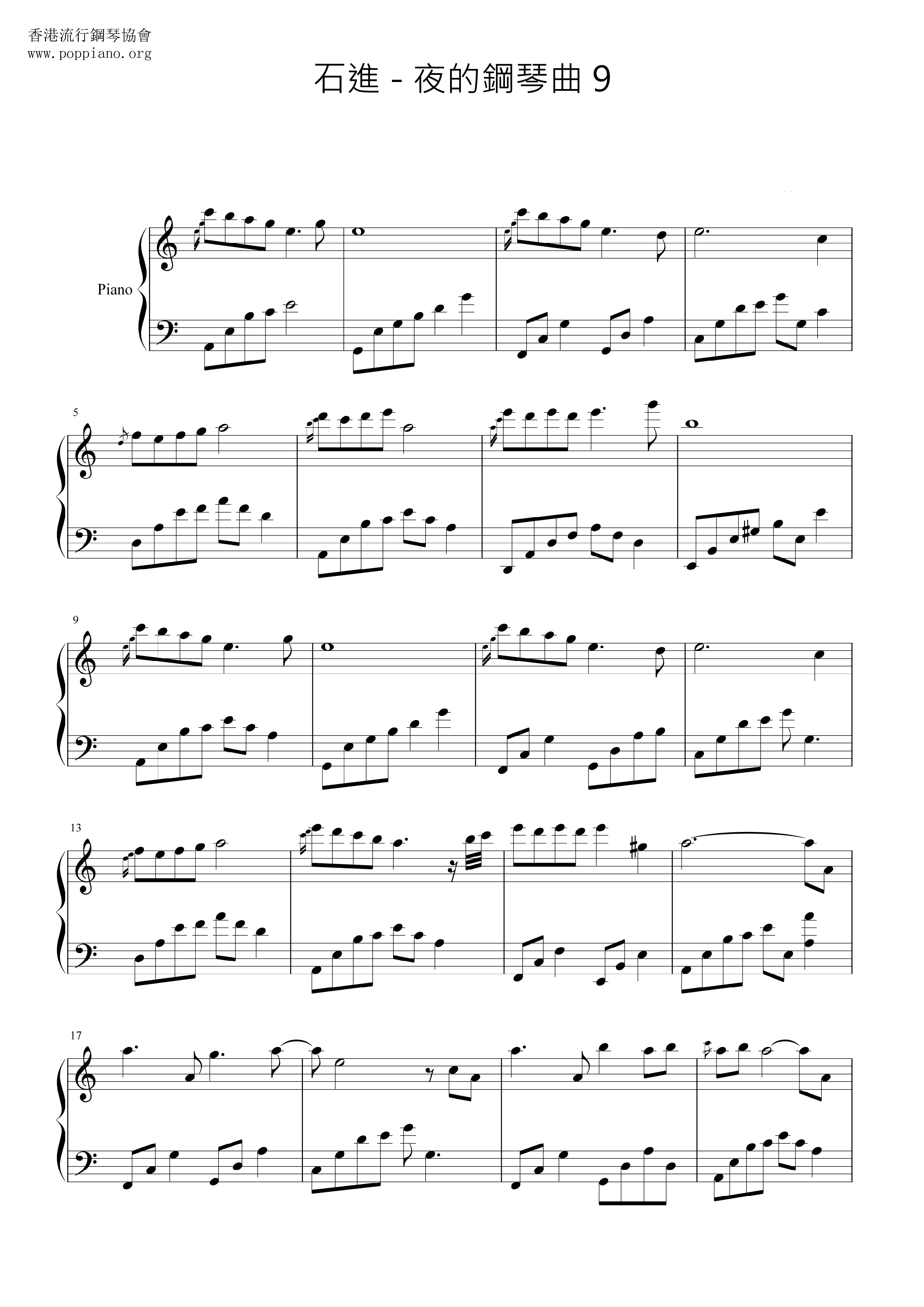 Melody Of The Night 9 Score