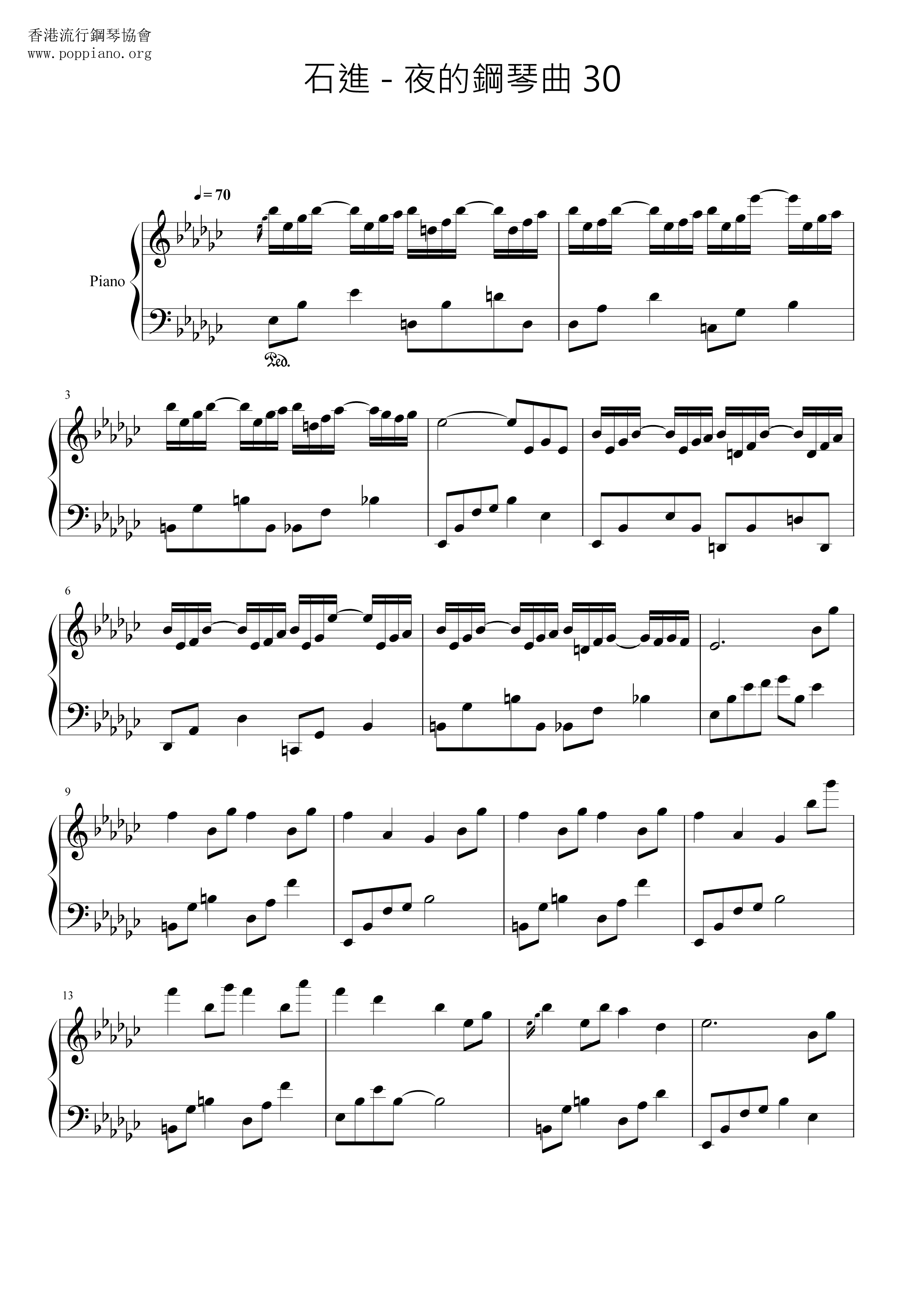 Melody Of The Night 30 Score