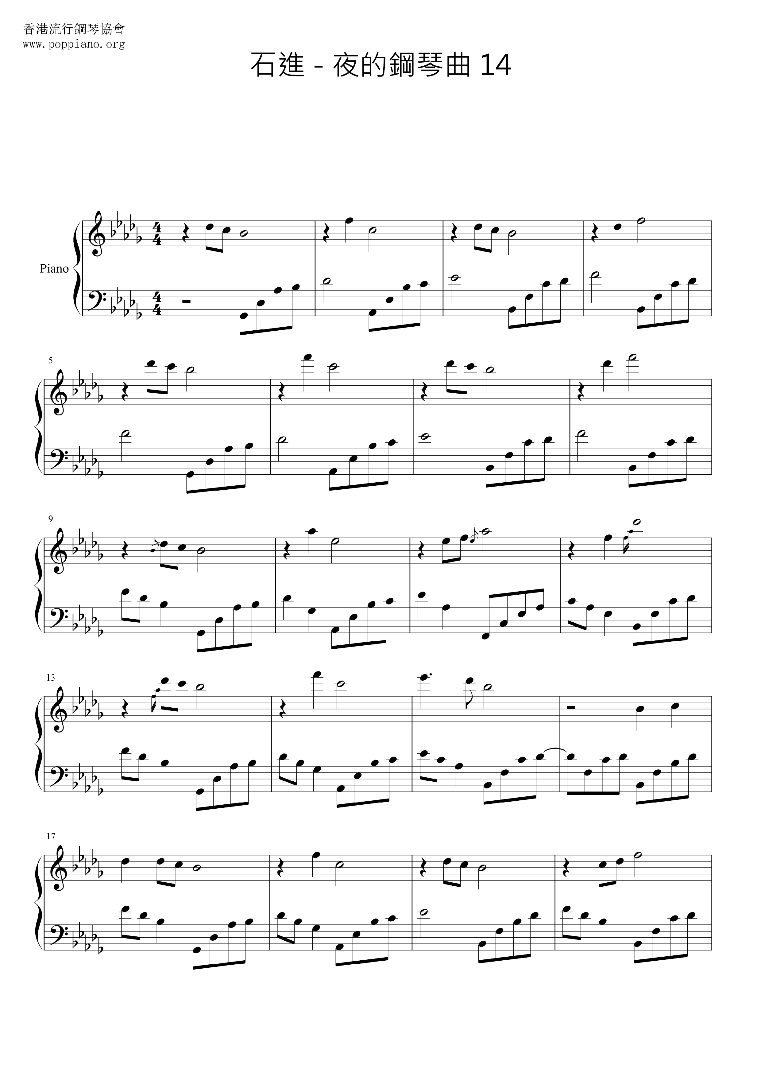 Melody Of The Night 14 Score