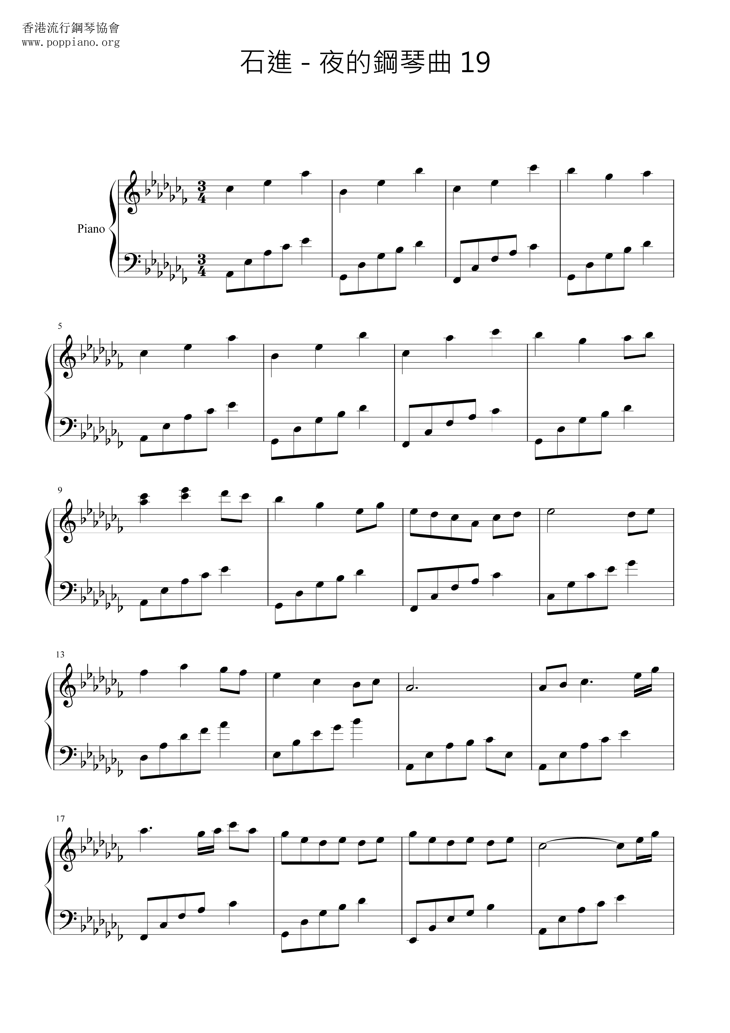 Melody Of The Night 19 Score