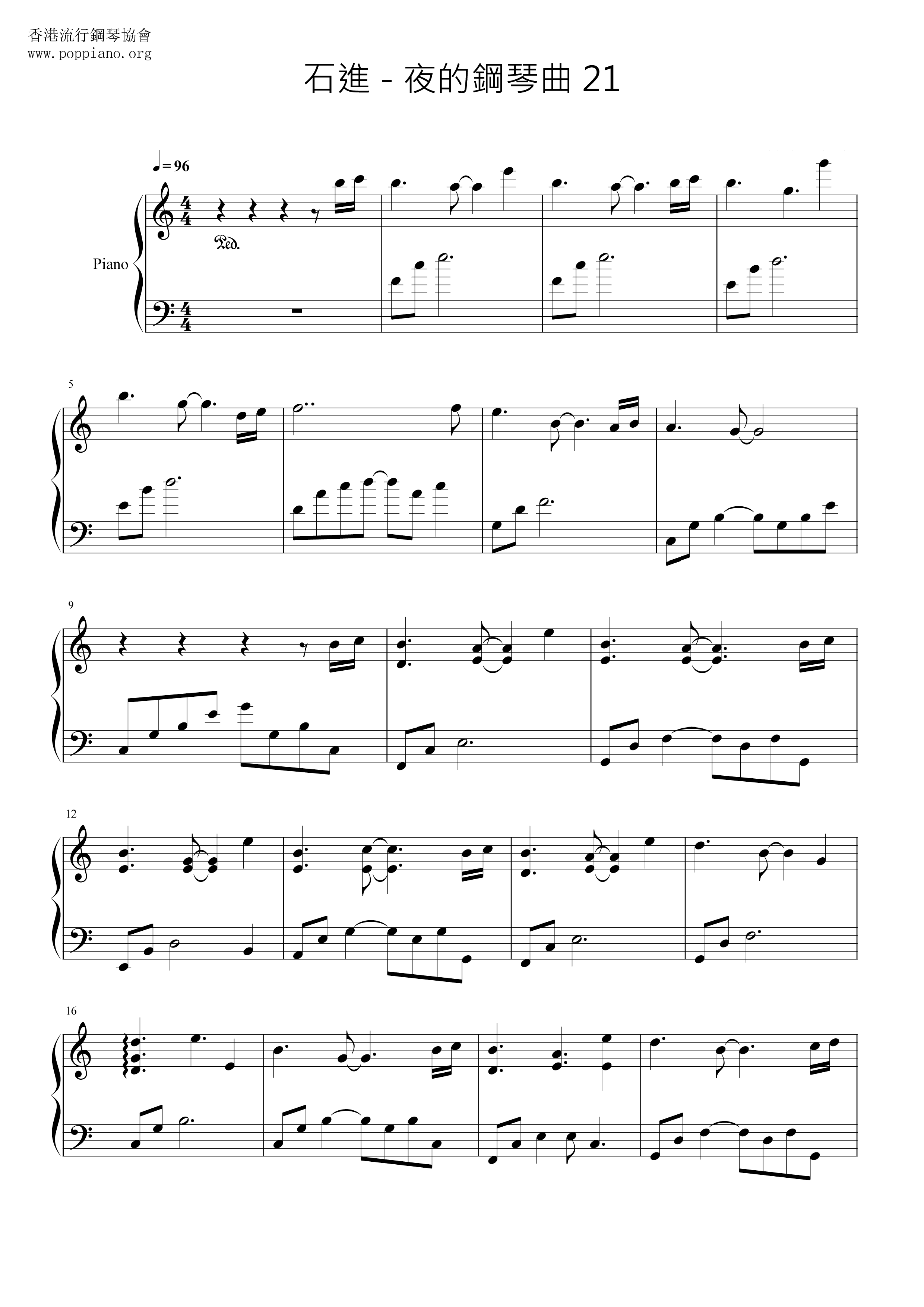 Melody Of The Night 21 Score