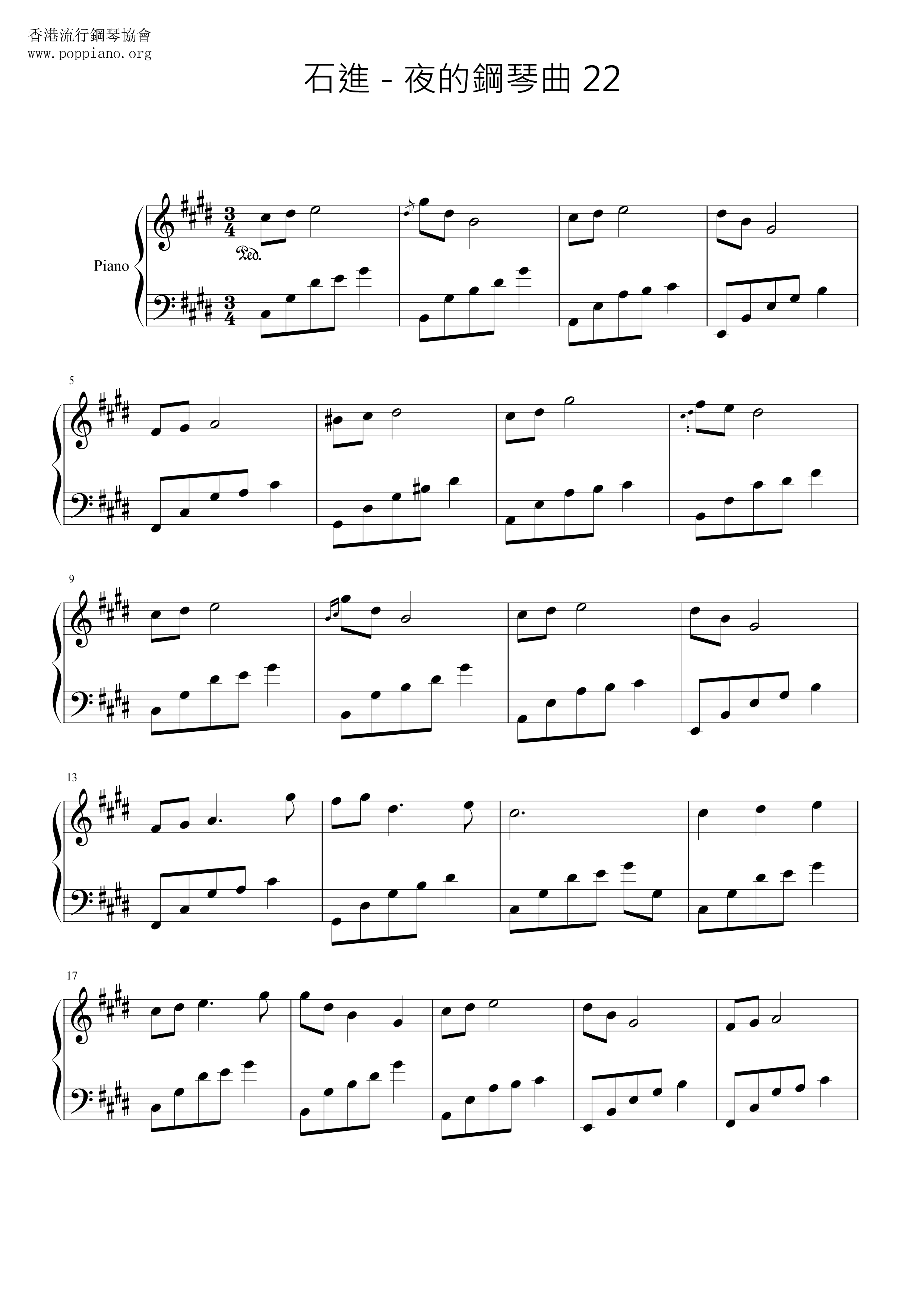 Melody Of The Night 22 Score