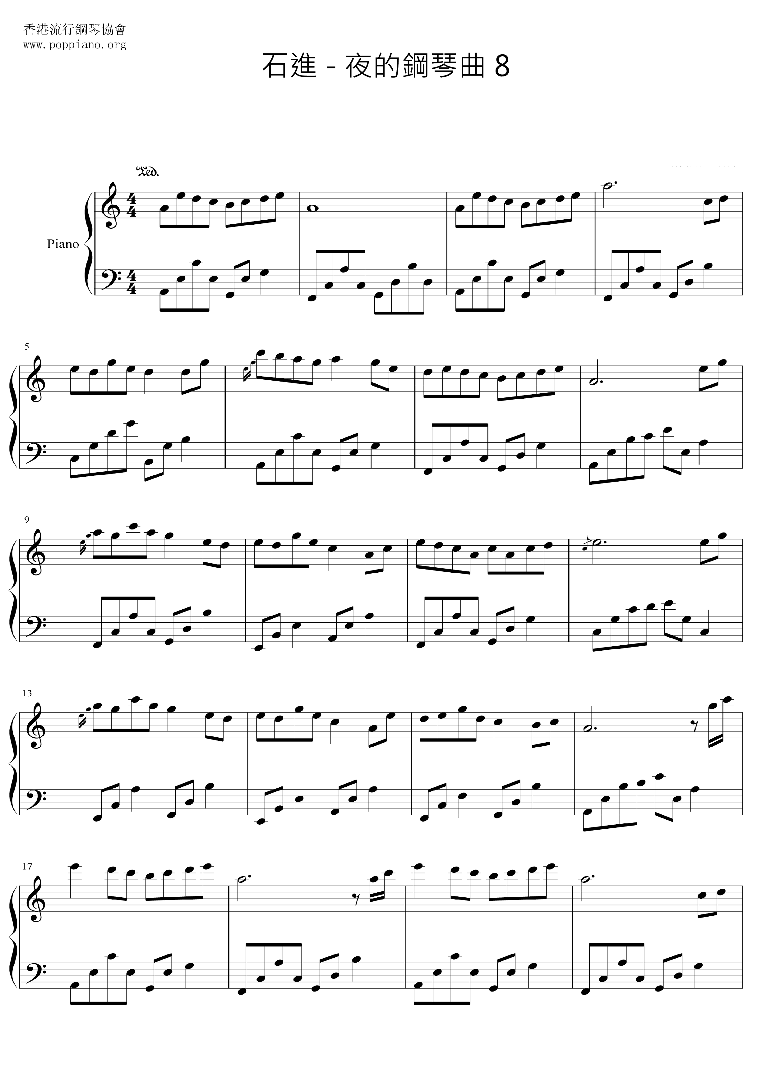 Melody Of The Night 8 Score