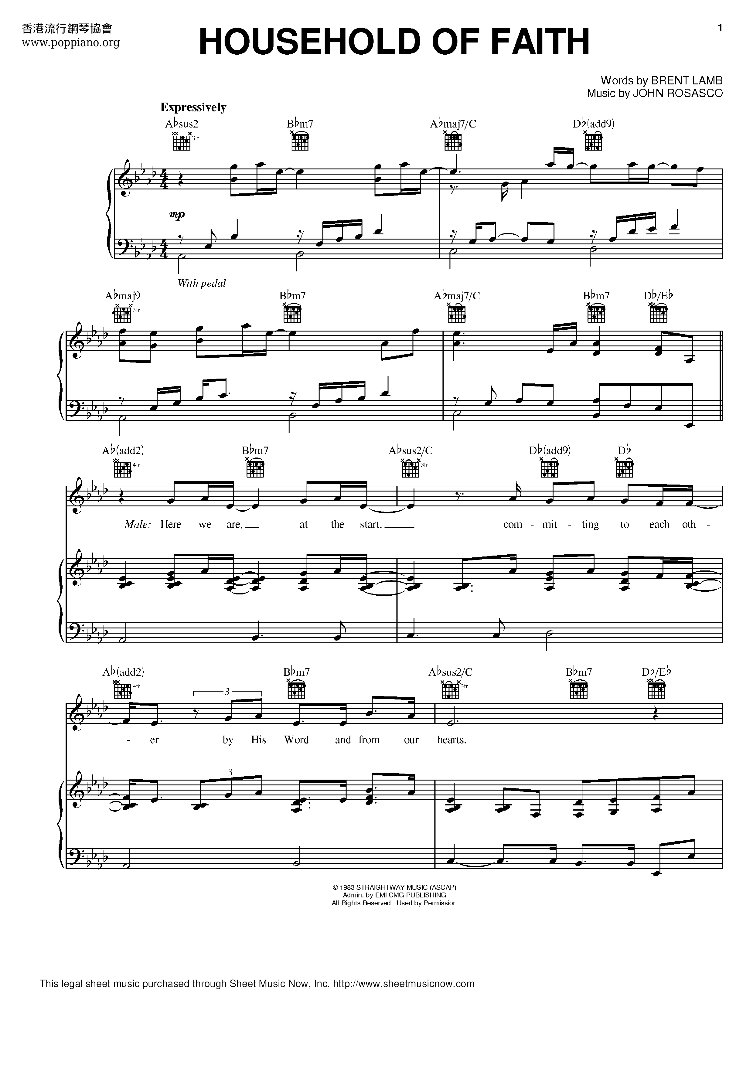 SpiritualThe Household Of Faith Sheet Music pdf, Free Score Download ★