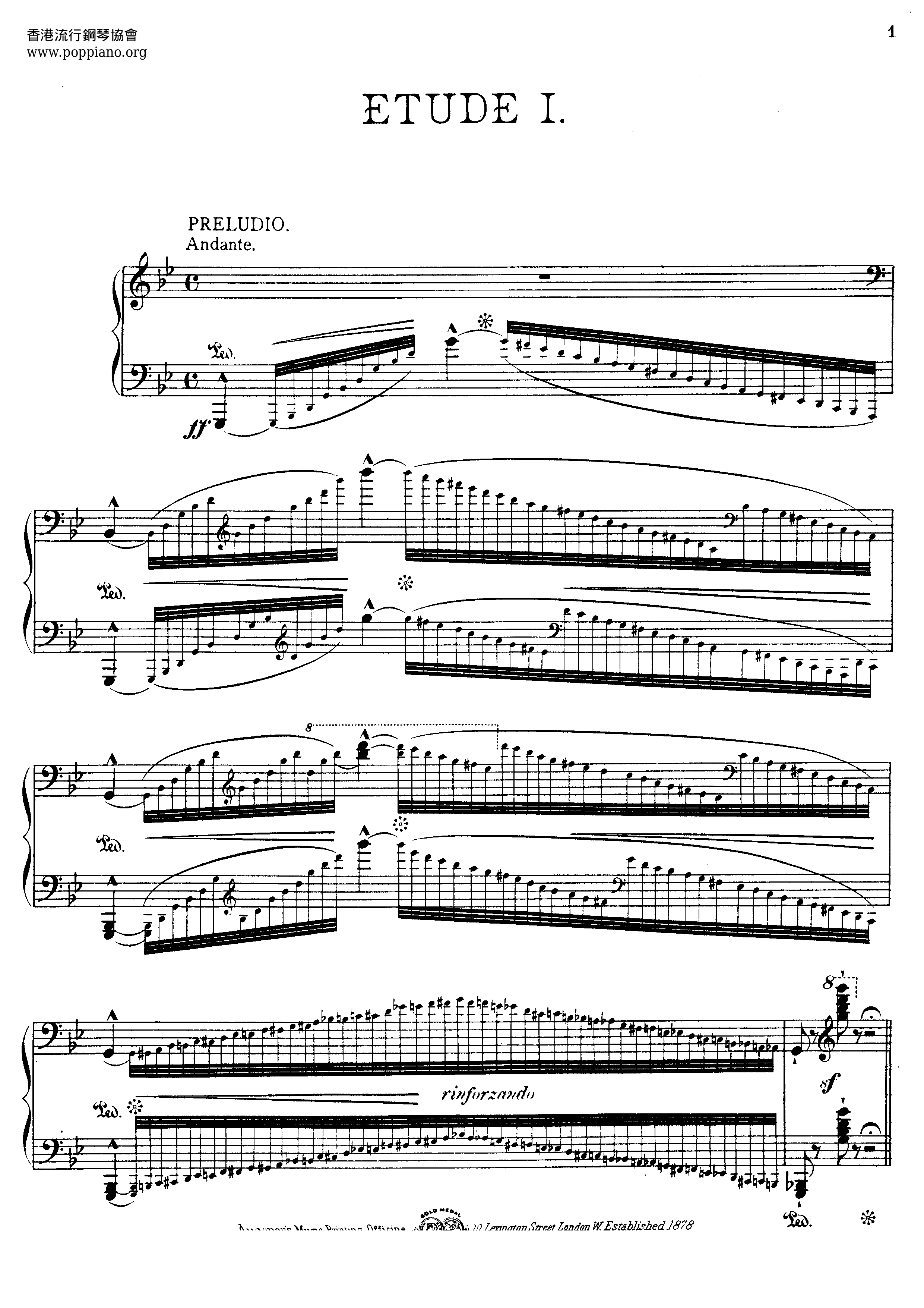 Etudes Score