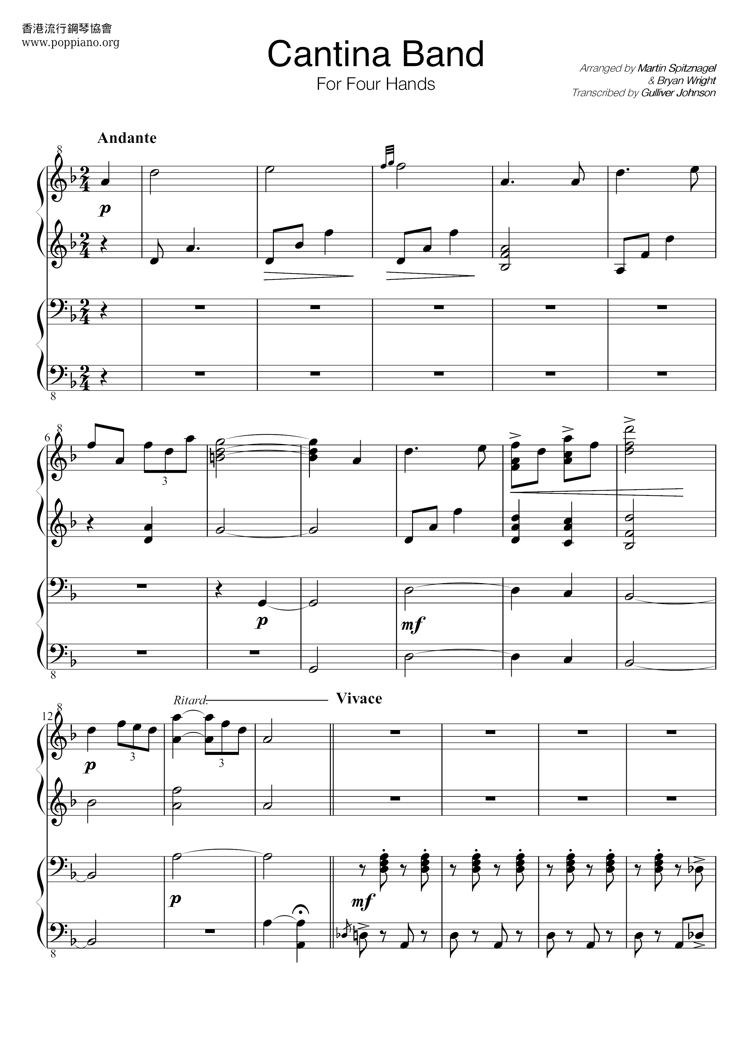 Star Wars - Cantina Band Score