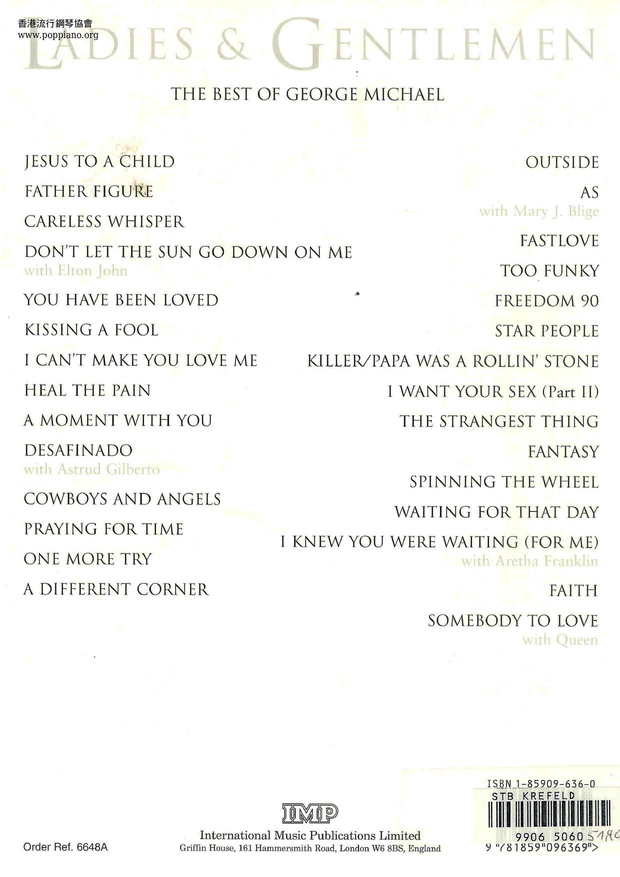 George Michael Songbook 219 Pages琴譜