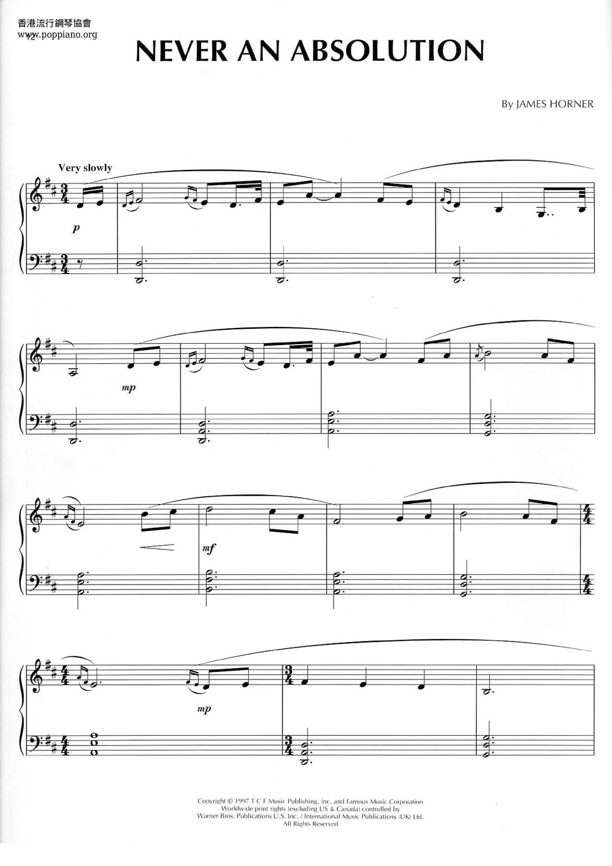 Titanic Songbook 44 Pages琴譜