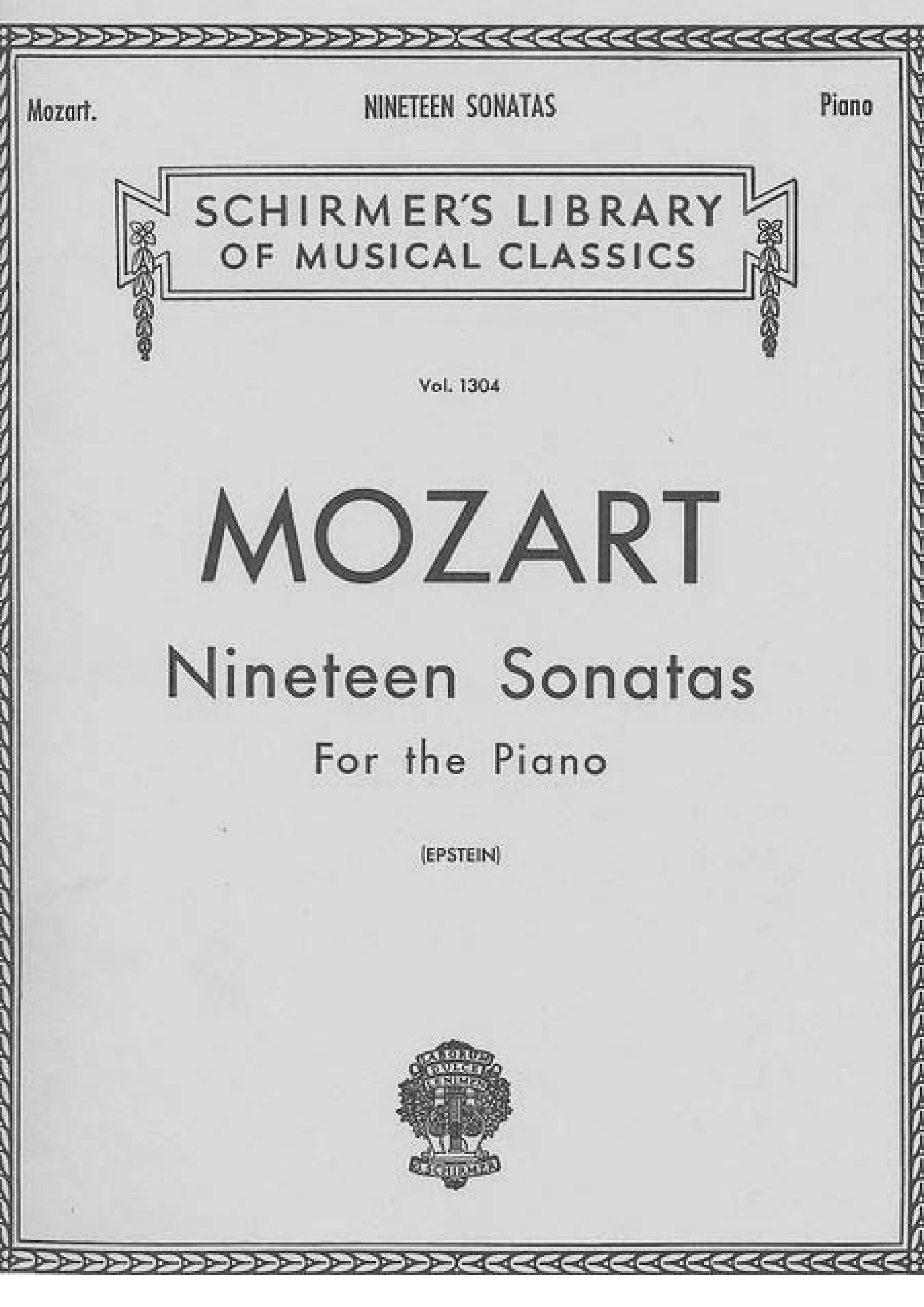 19 Sonatas For The Piano - 313 Pages Score