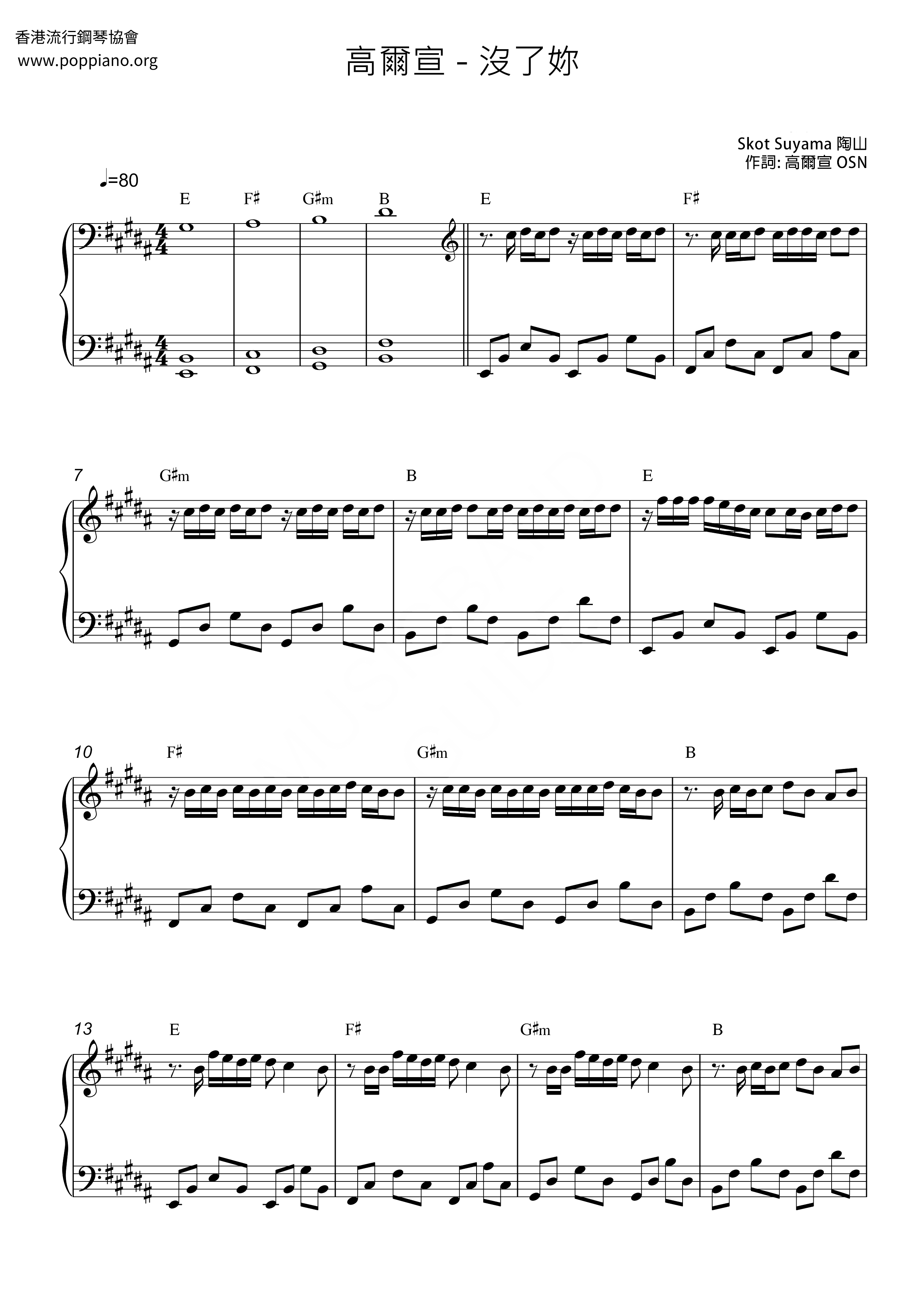 Without You Score