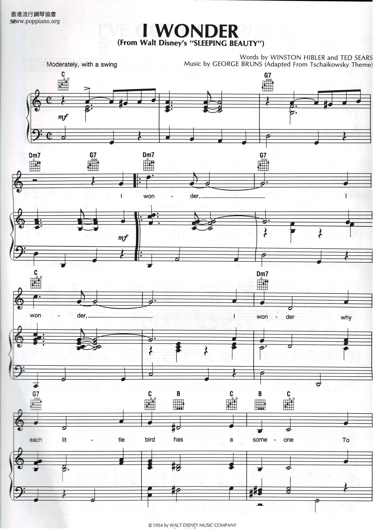 Sleeping Beauty - I Wonder Score