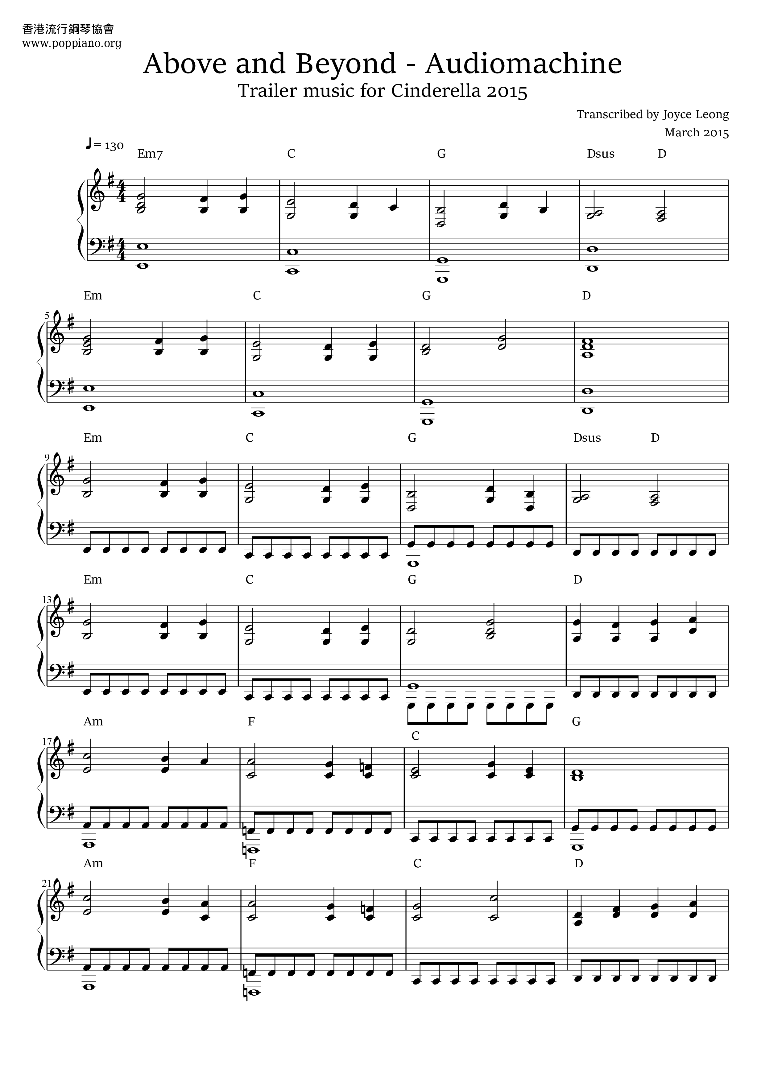 Cinderella 2015 - Above And Beyond Score