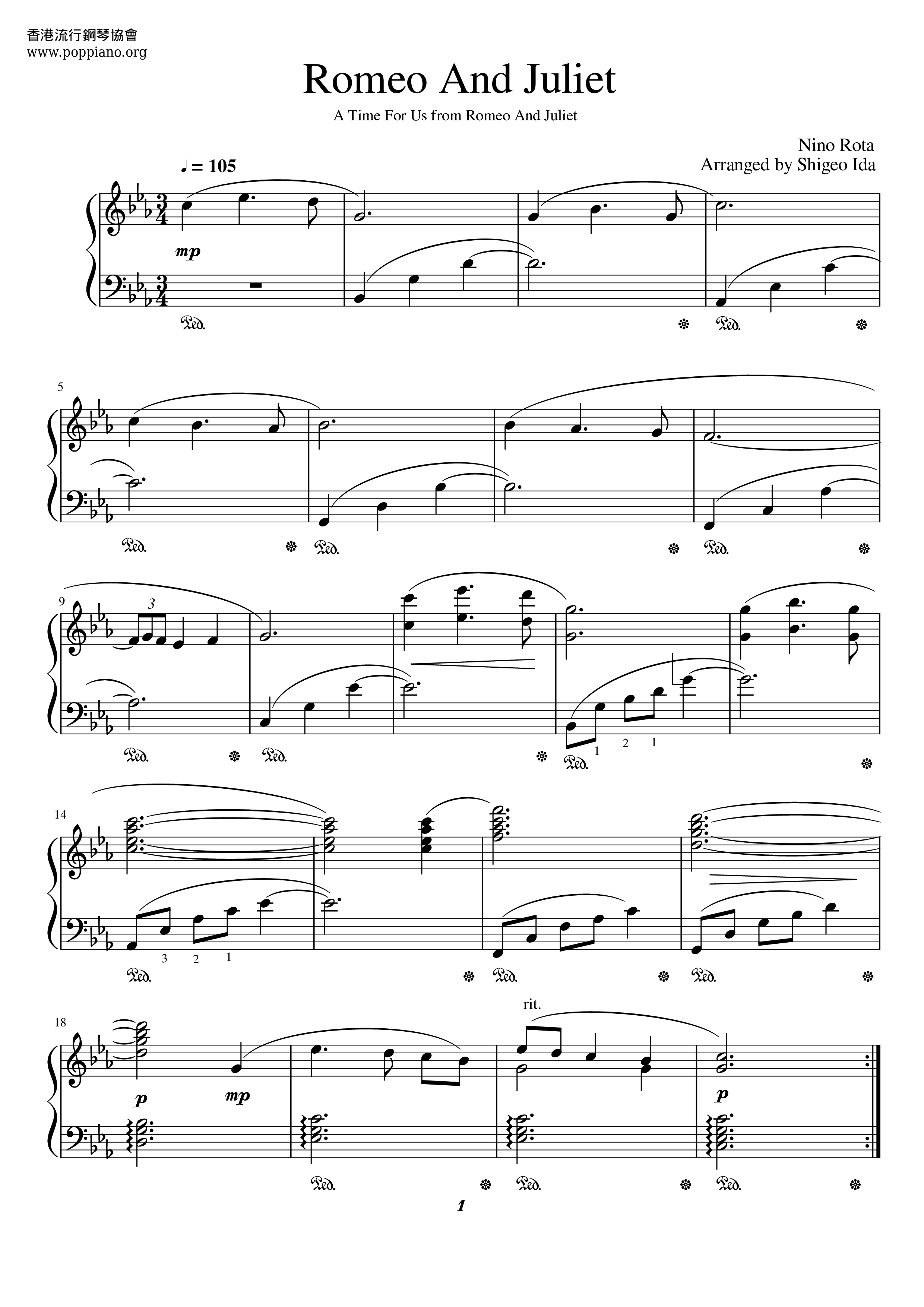 Nino Rota Romeo And Juliet A Time For Us pdf PDF Nino Rota Romeo And Juliet A Time For Us pdf PDF