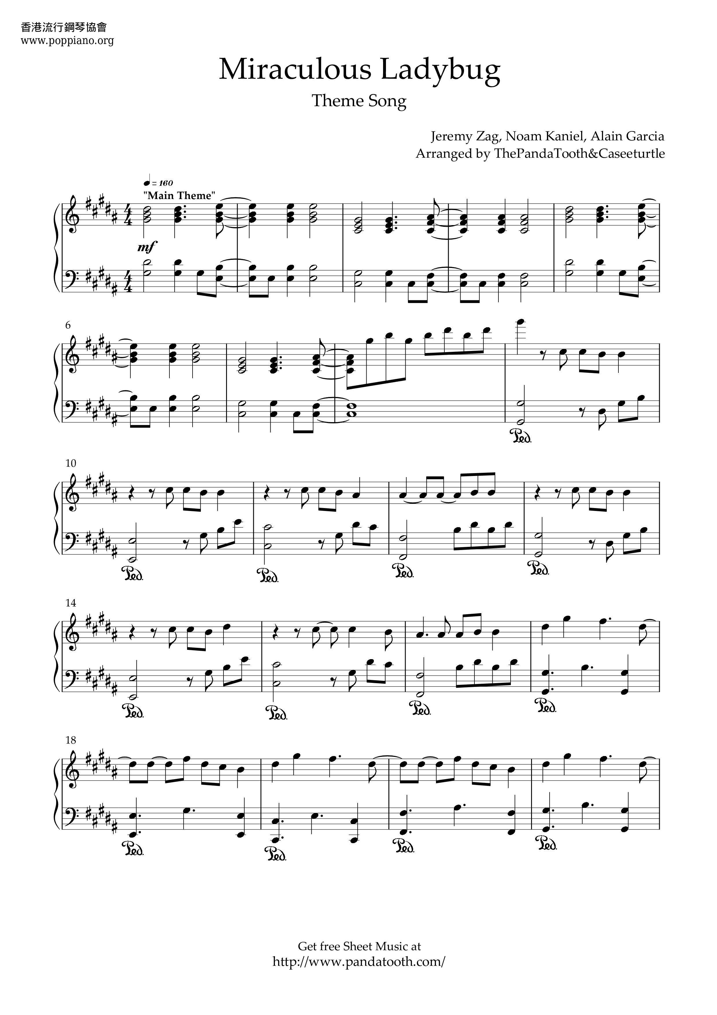 Miraculous Ladybug Theme Song Score