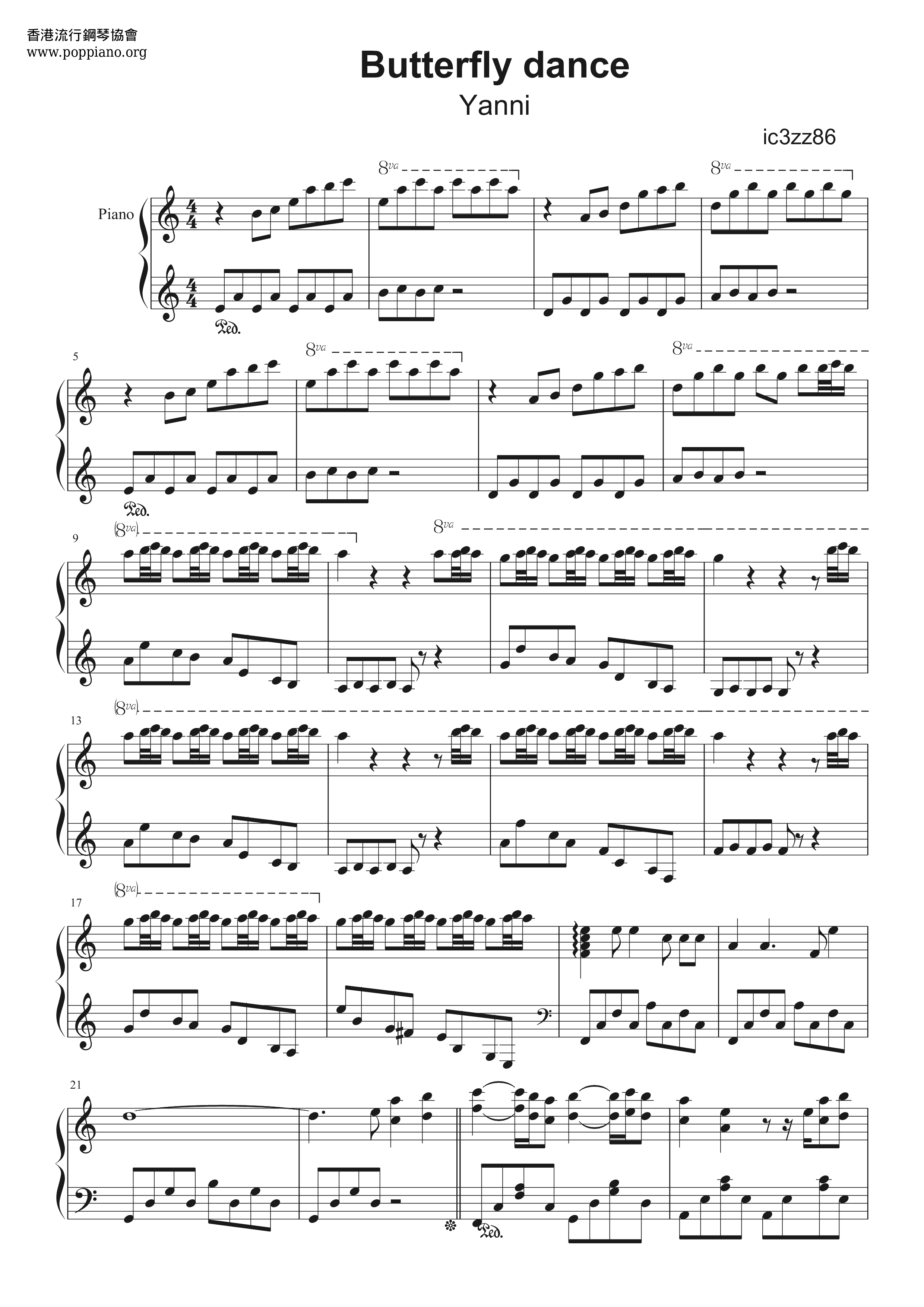 Butterfly-Dance Score