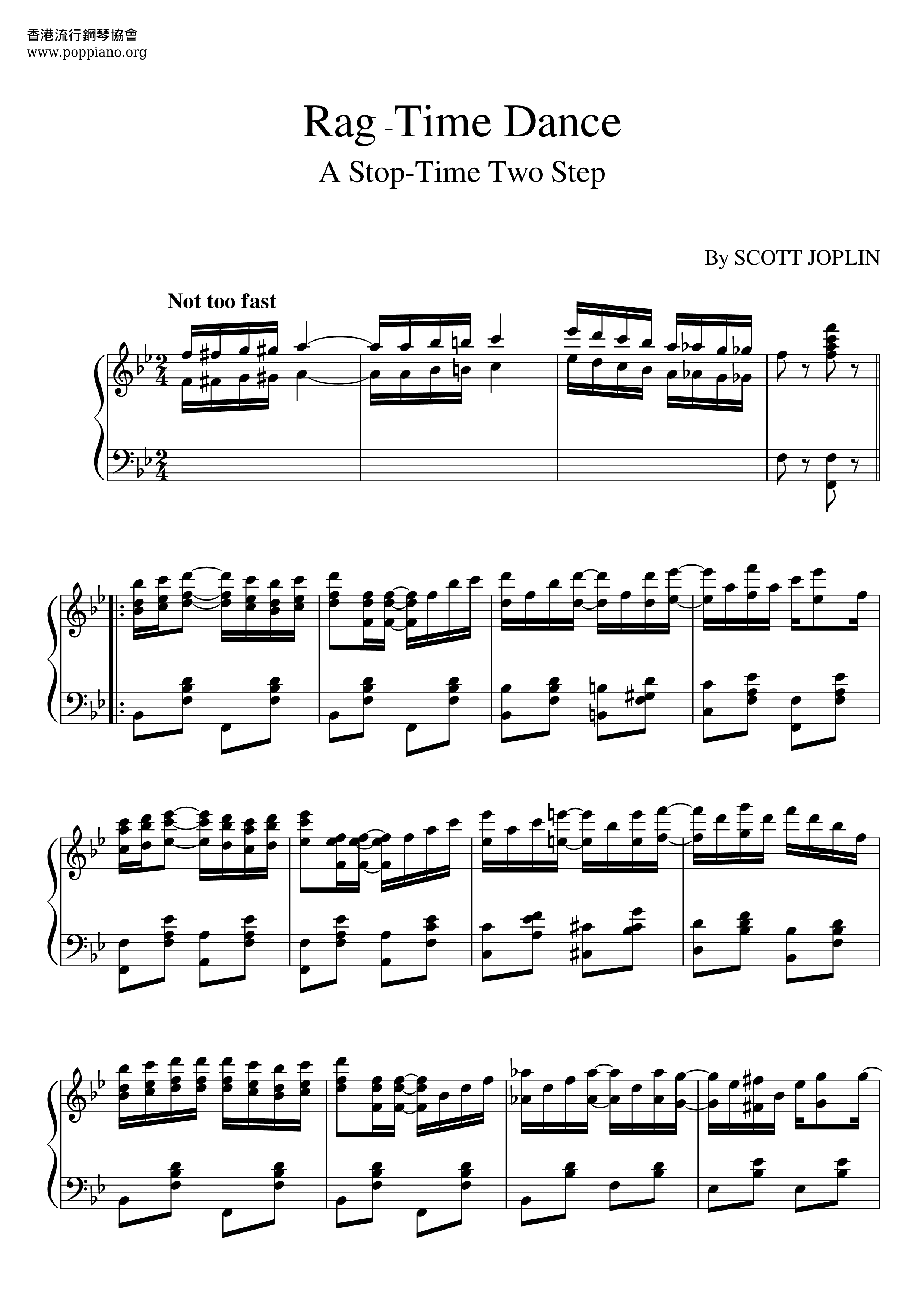 The Ragtime Dance Score