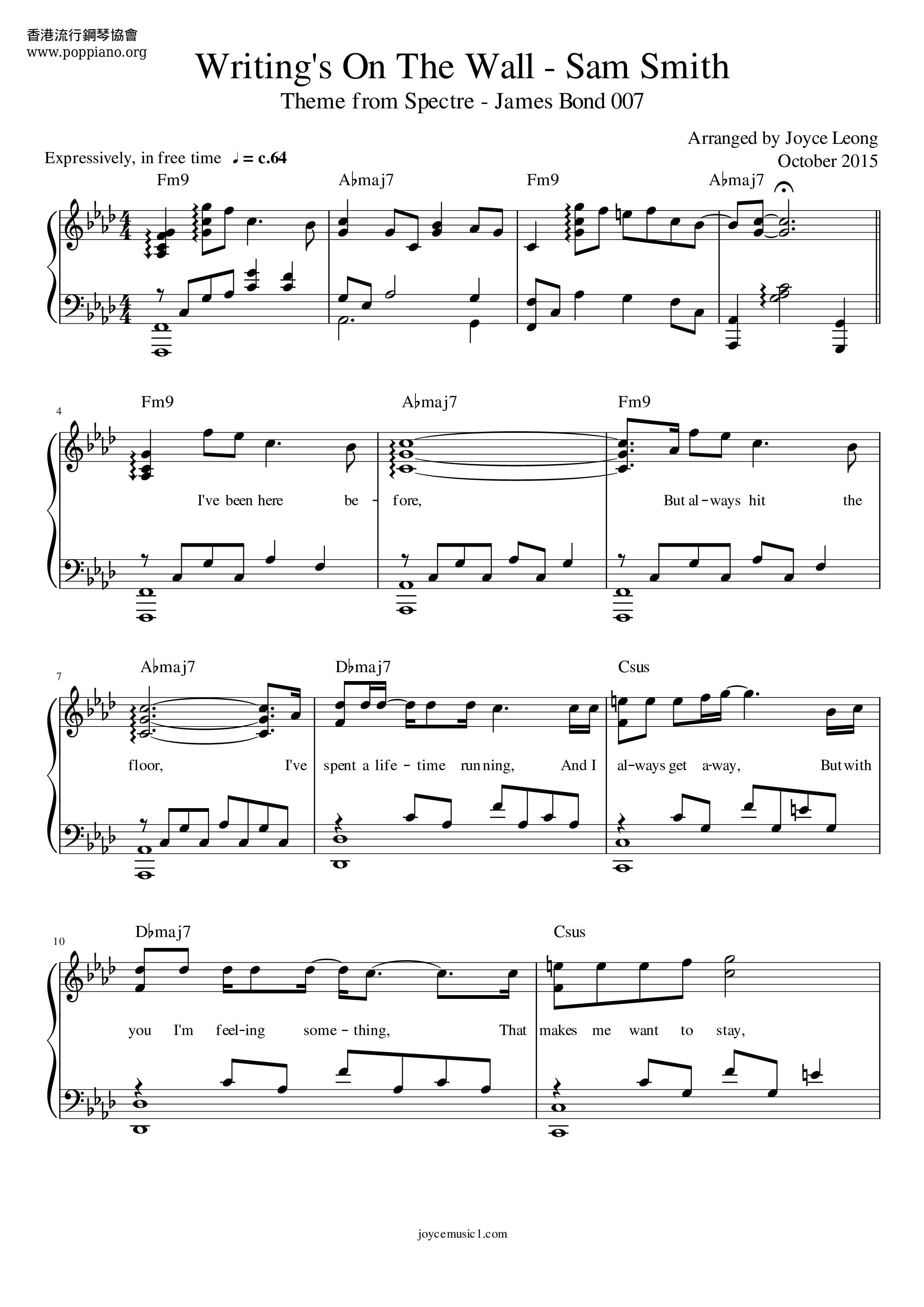 Spectre - Writing's On The Wall Score