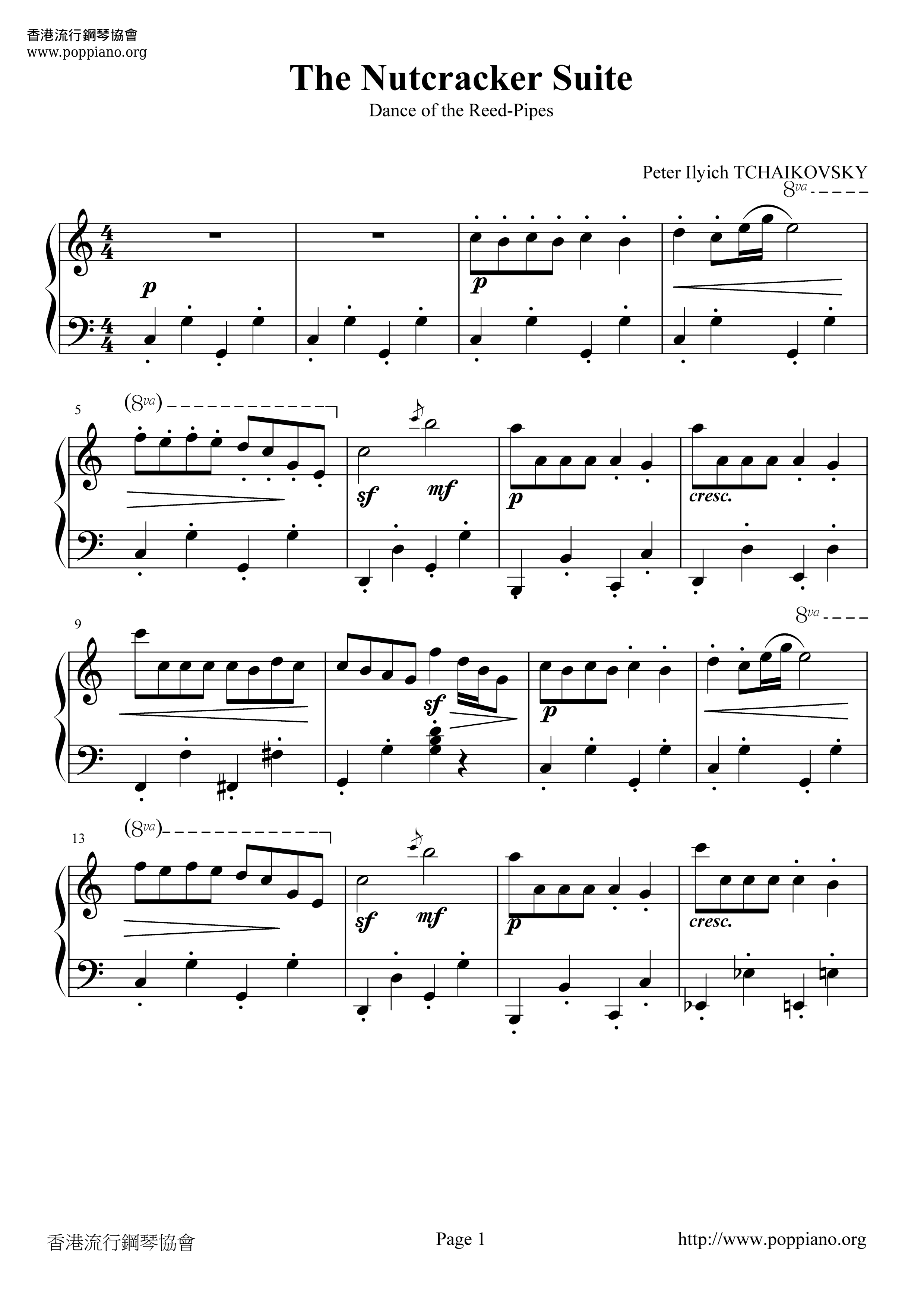 The Nutcracker Suite Score