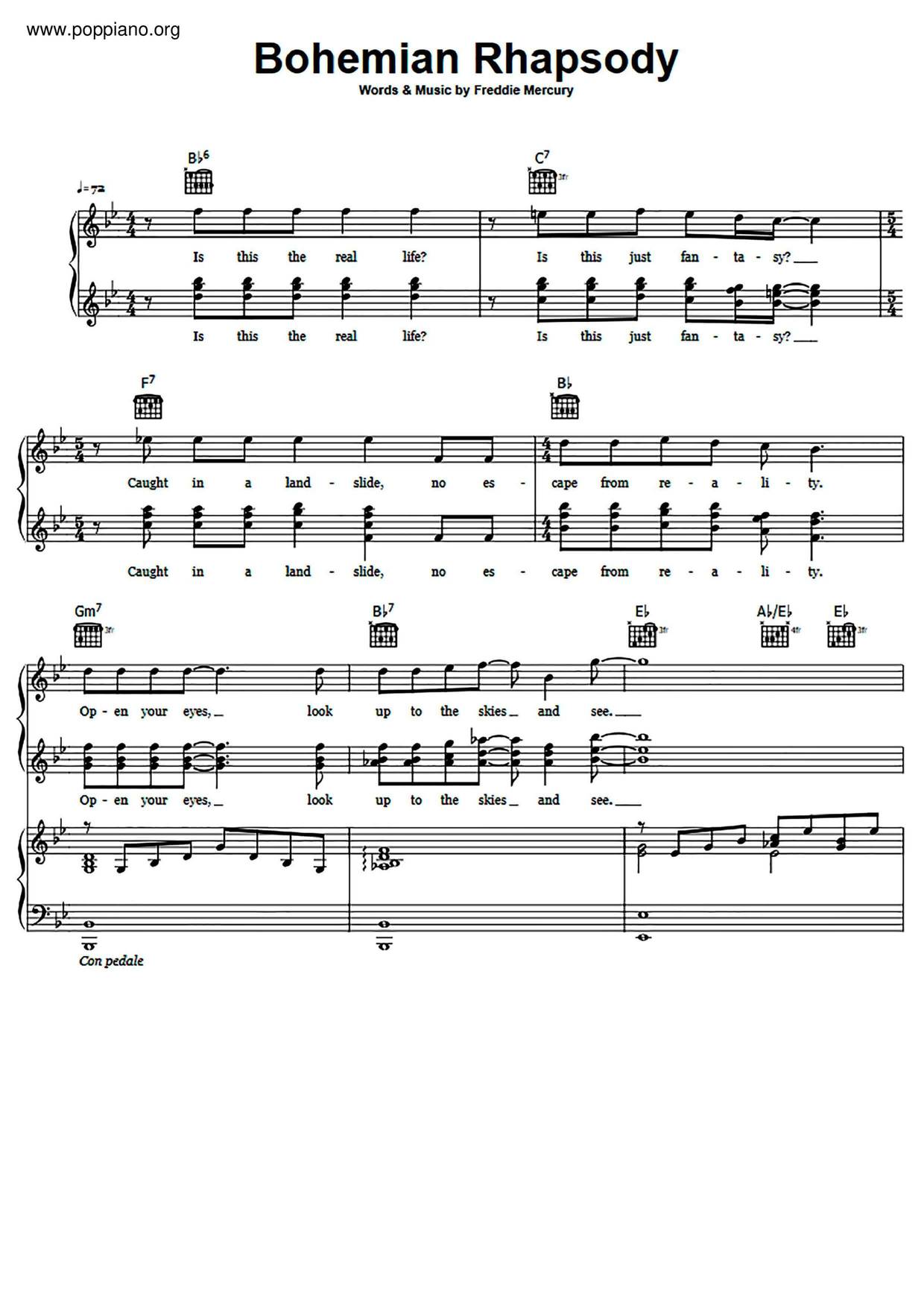 Bohemian Rhapsody Score