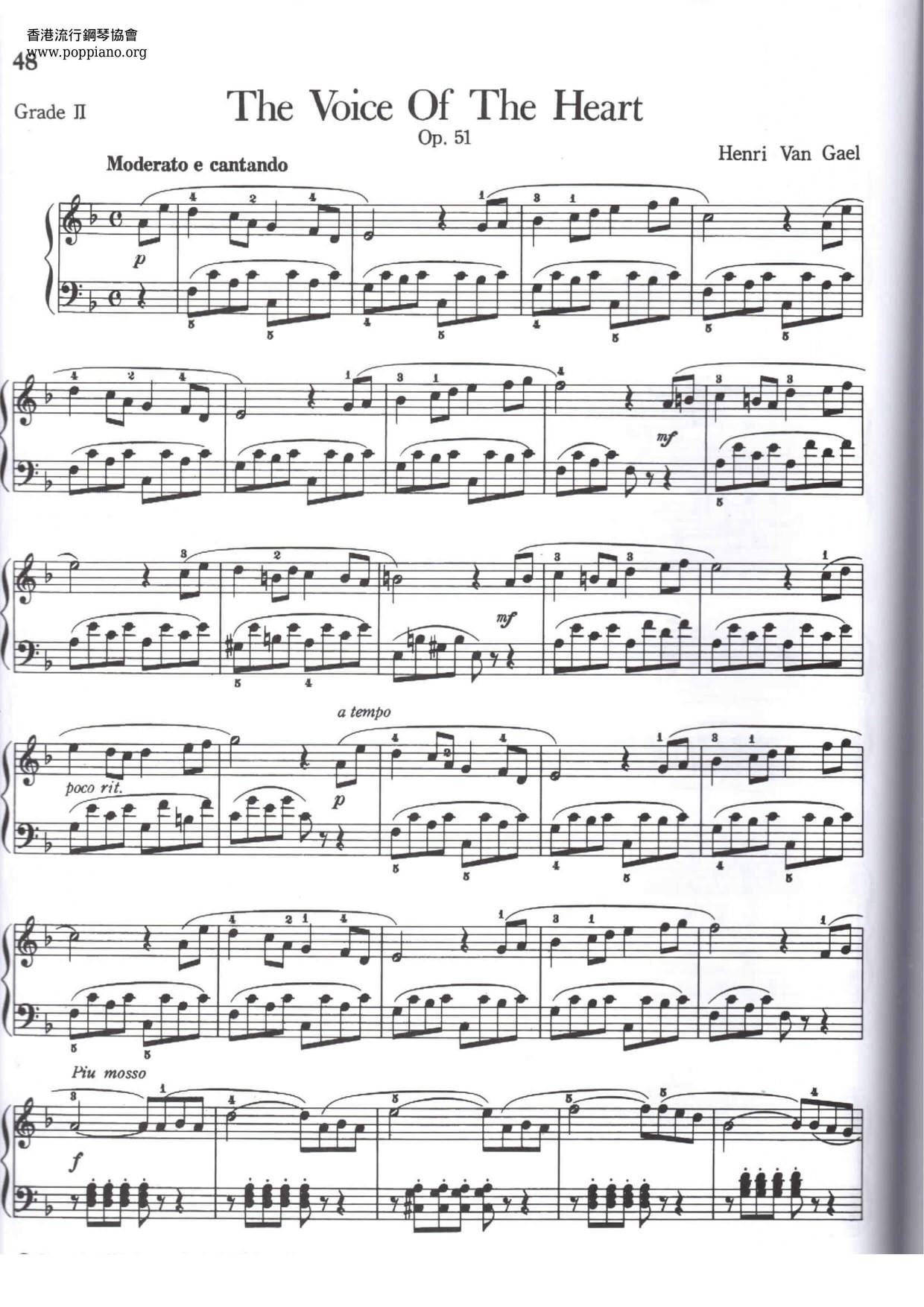 The Voice Of The Heart Score