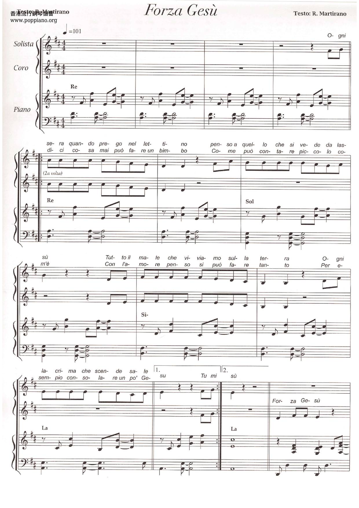 Forza Gesu Score