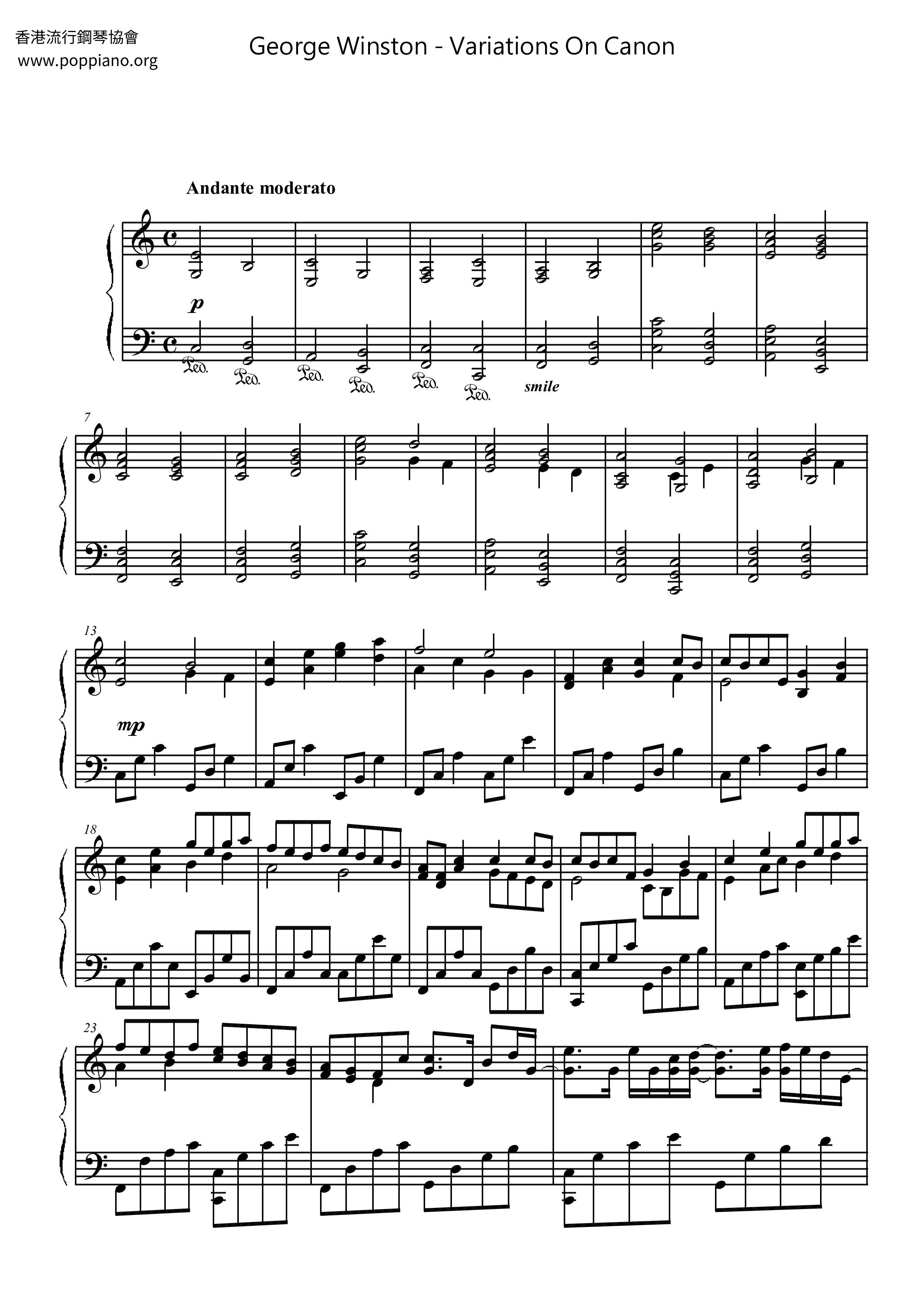 Variations On Canon Score