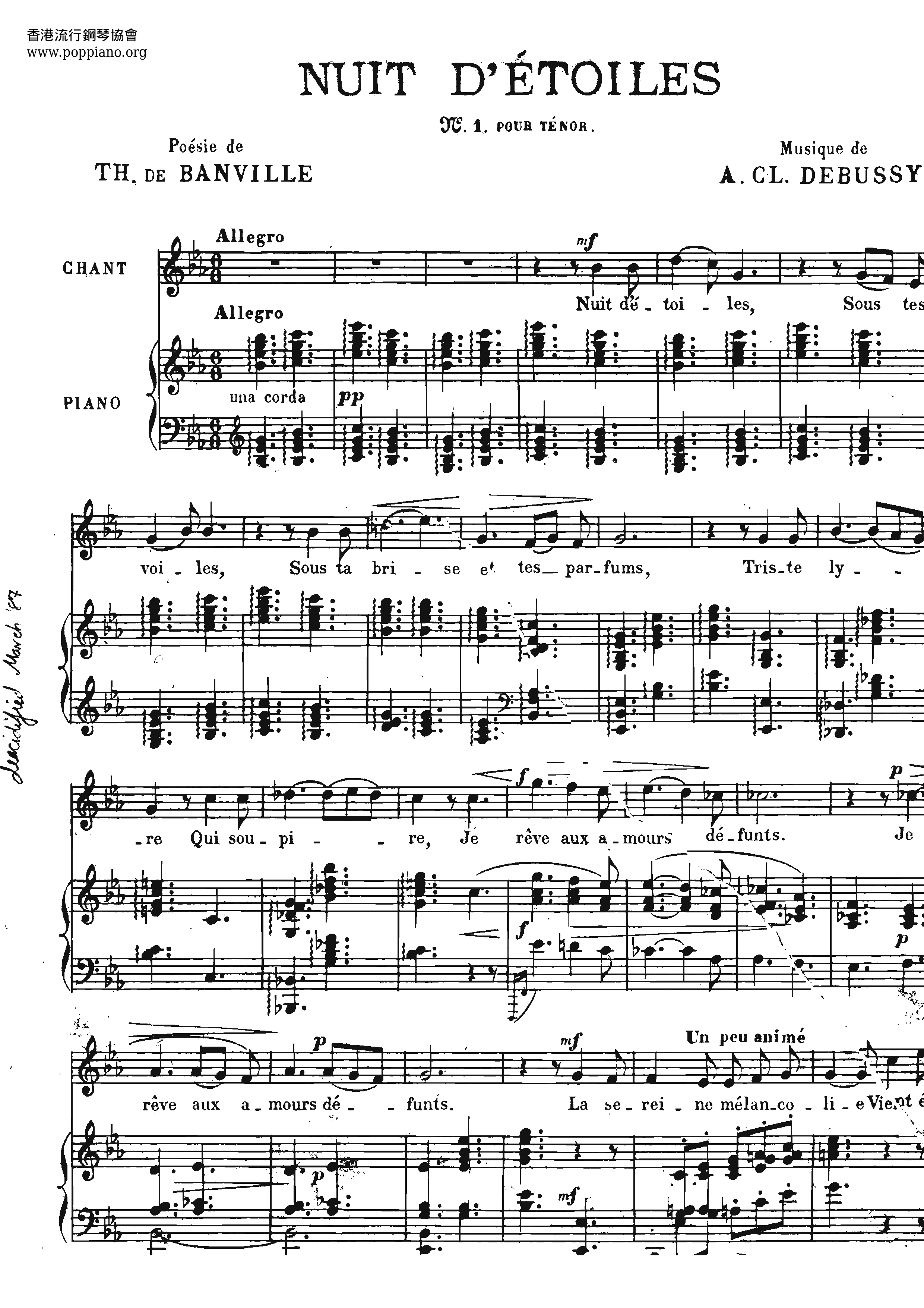 Nuit D'étoile Score