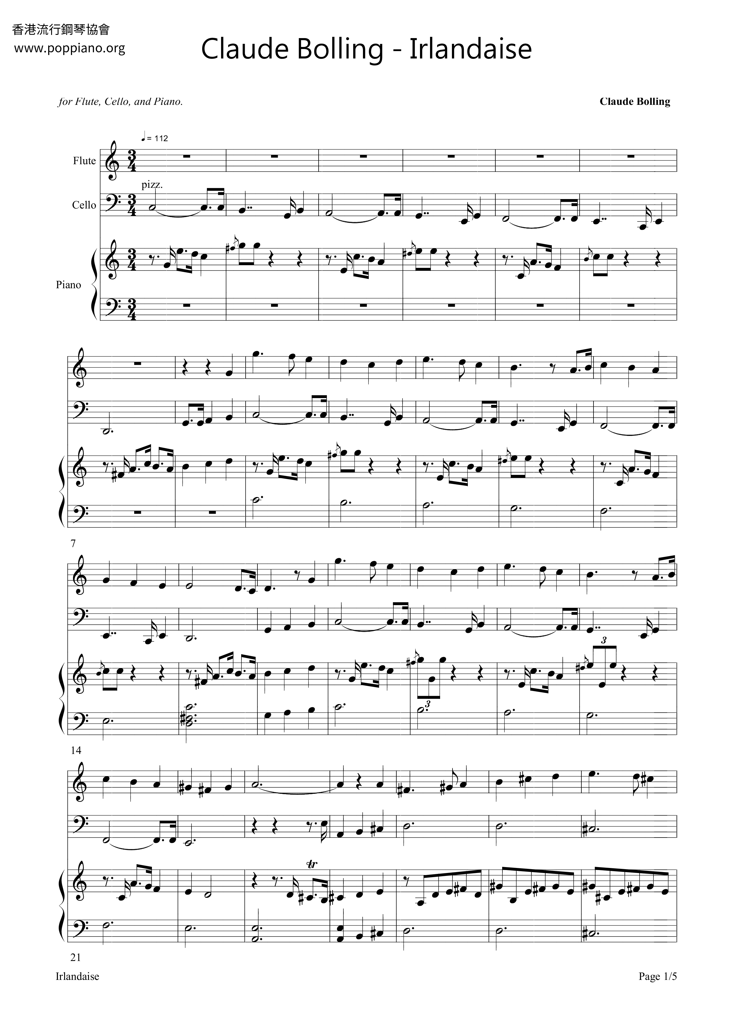 Irlandaise Score