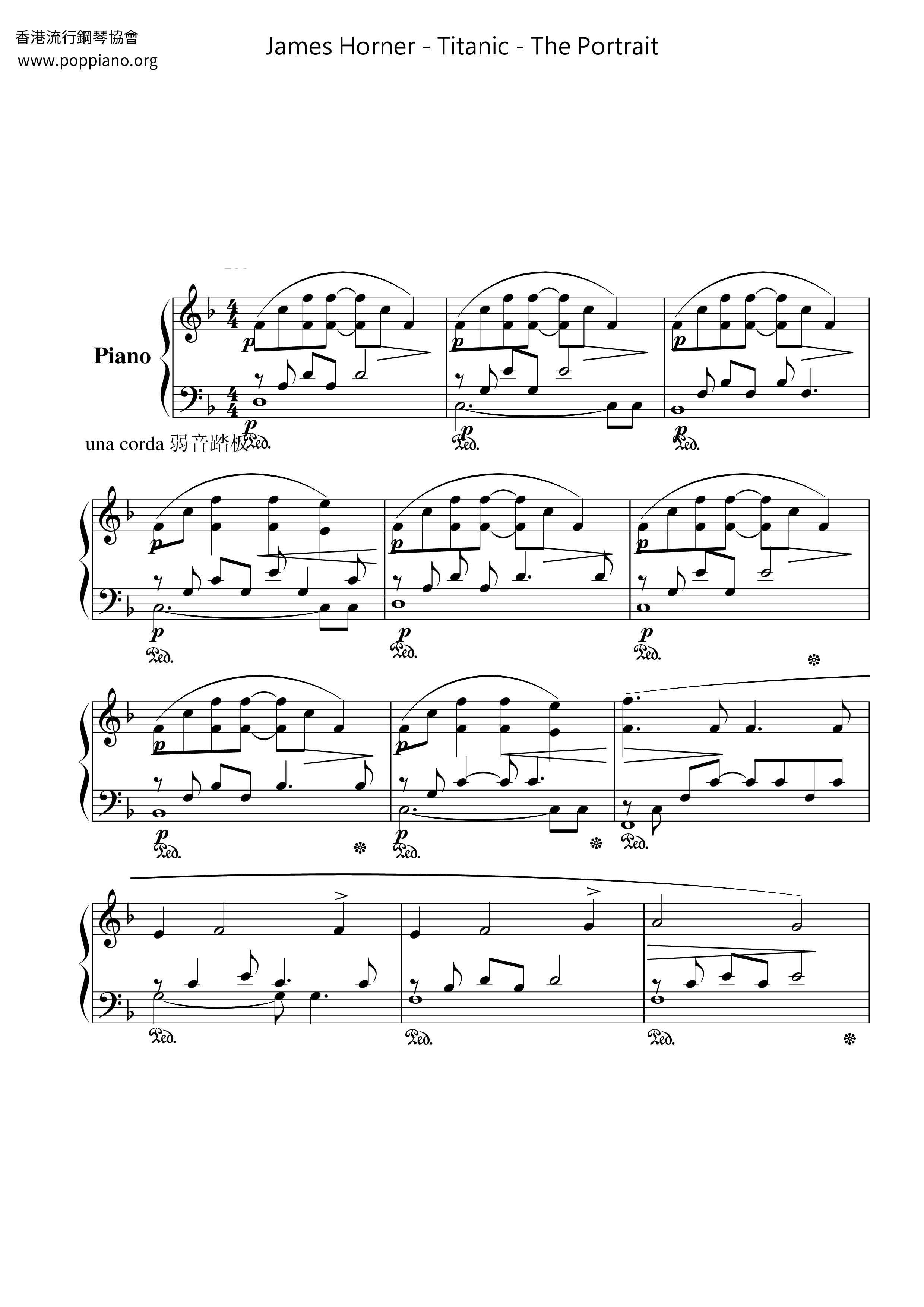 Titanic - The Portrait Score