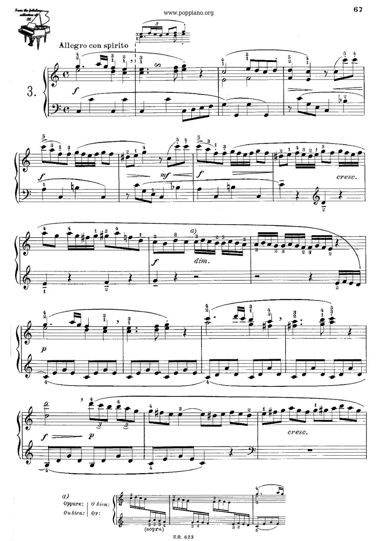 The Sonatina Op.37 No.3 Score