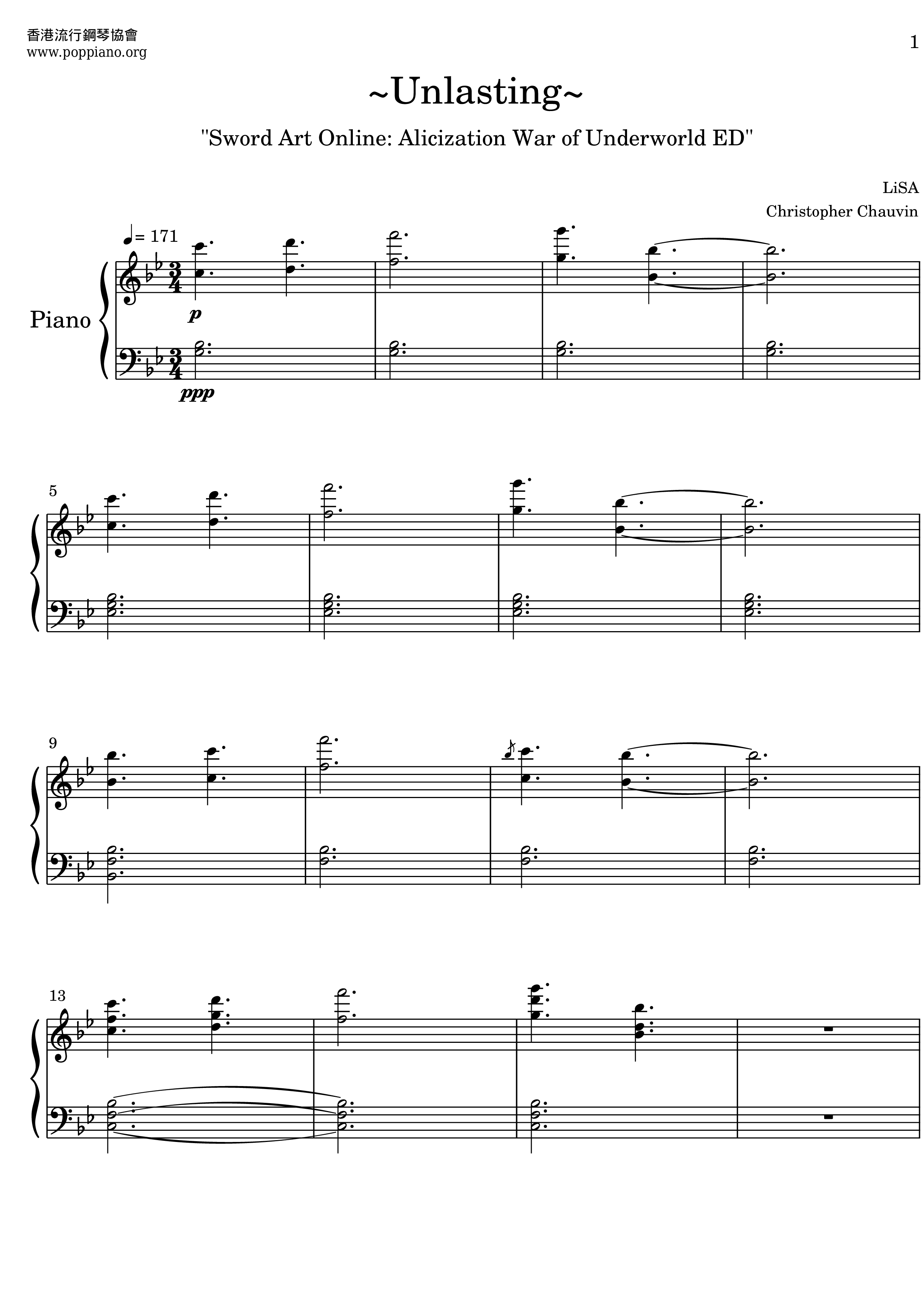 Sword Art Online - Unlasting Score