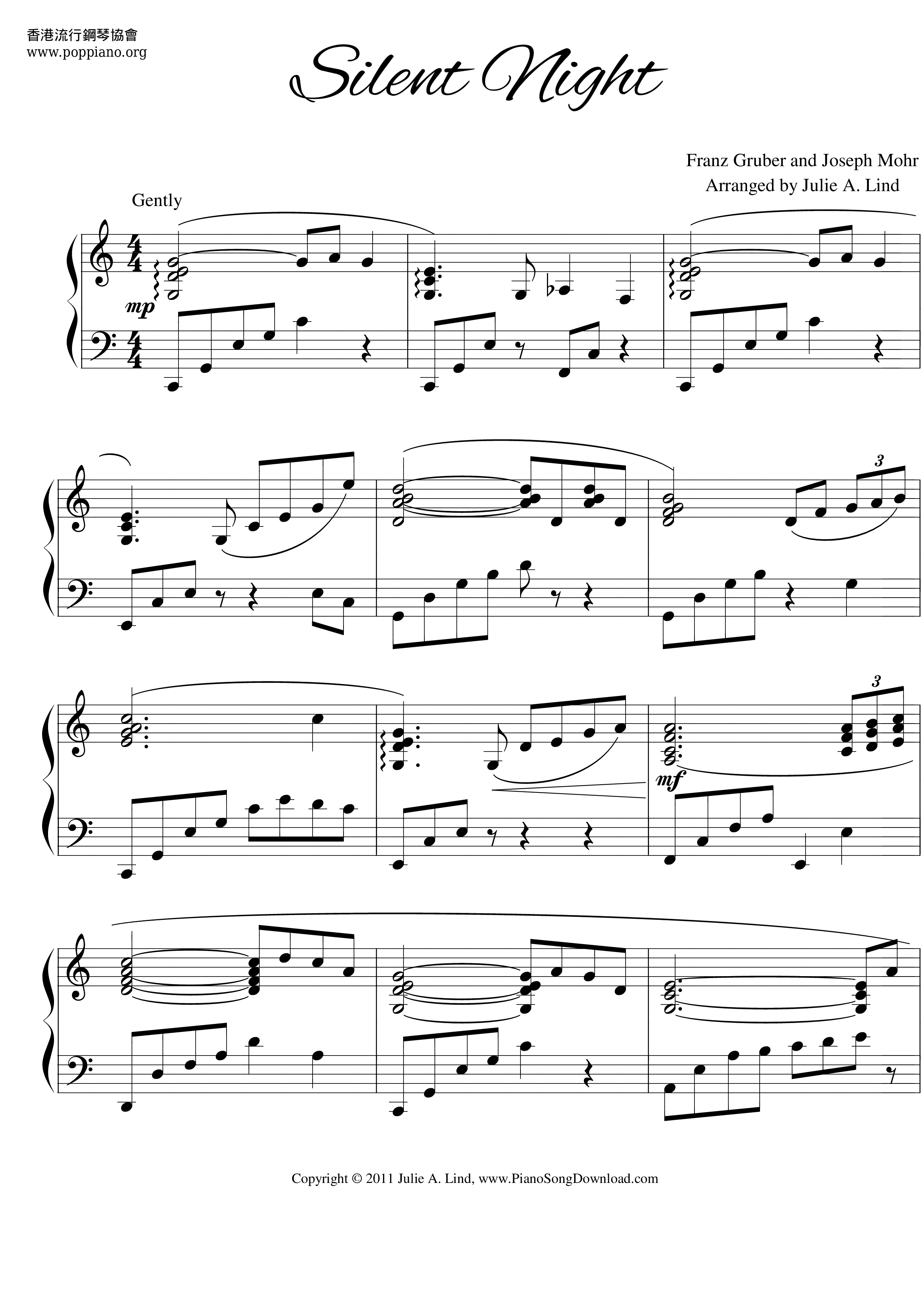Silent Night (Christmas Eve) Score