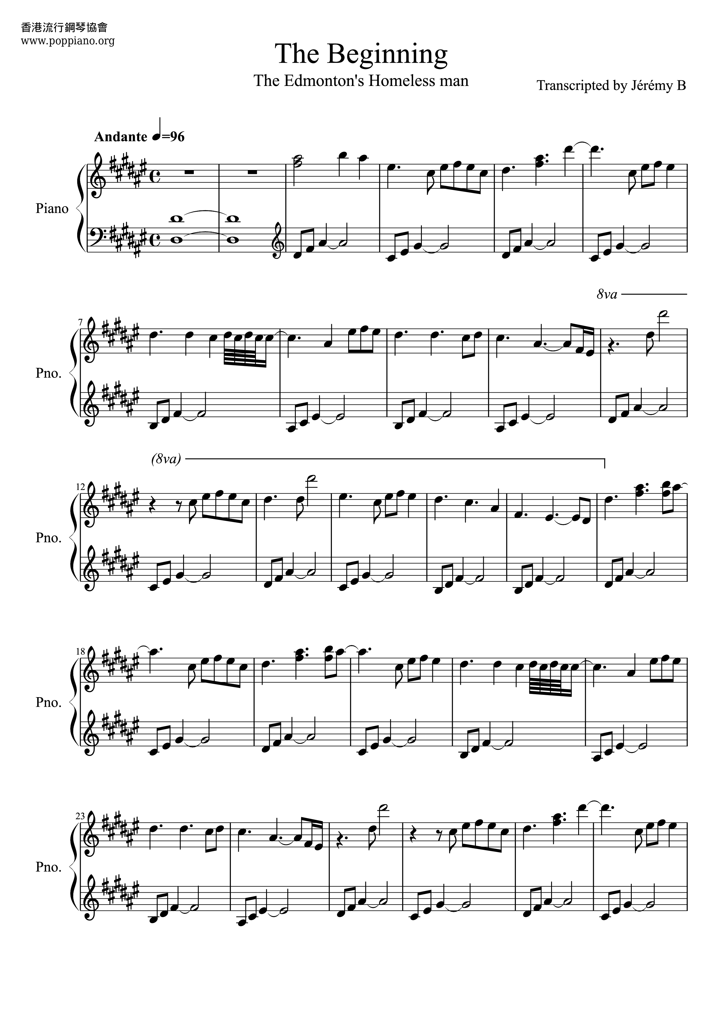 The Beginning Score