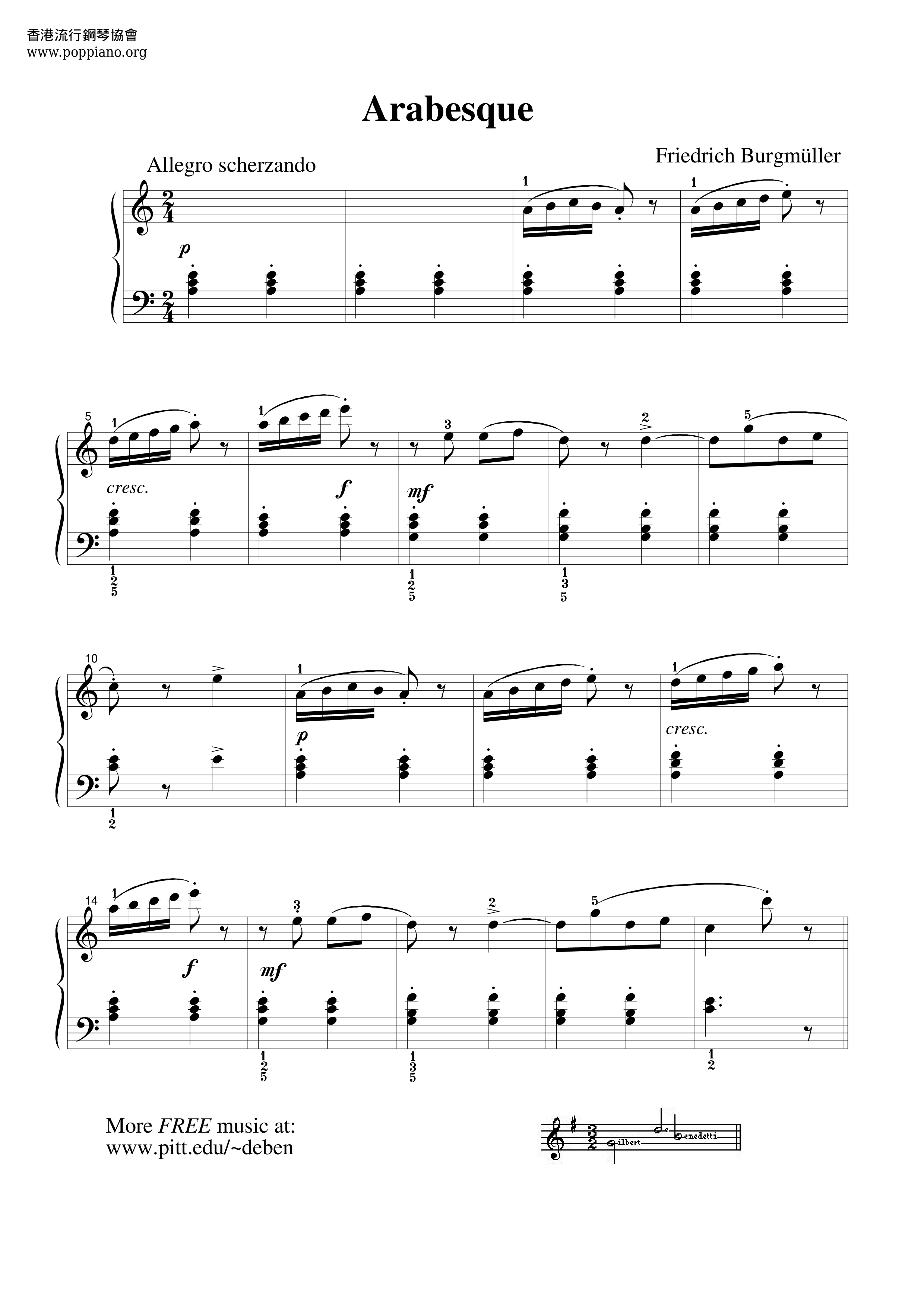 Arabesque Score