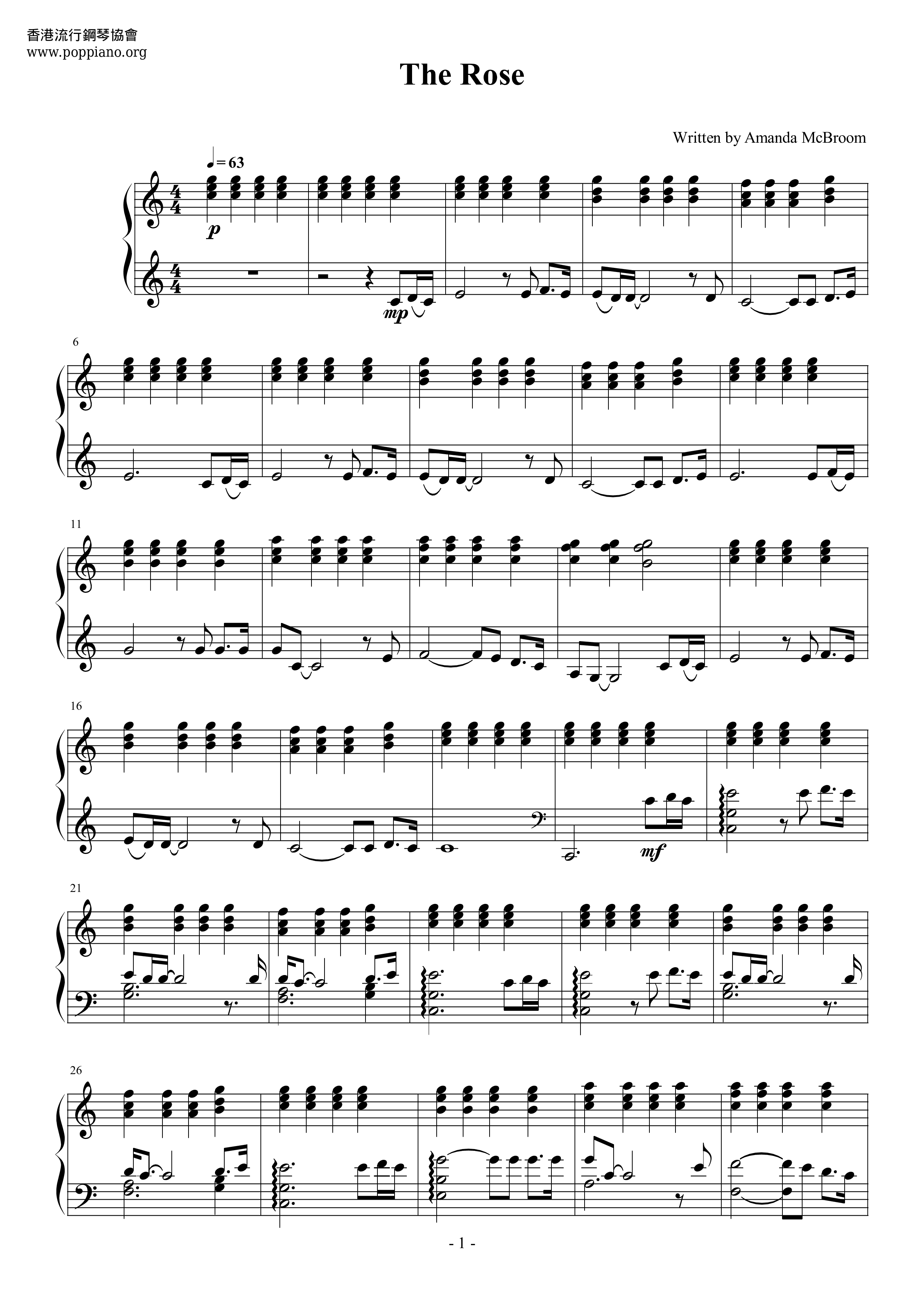 The Rose Score