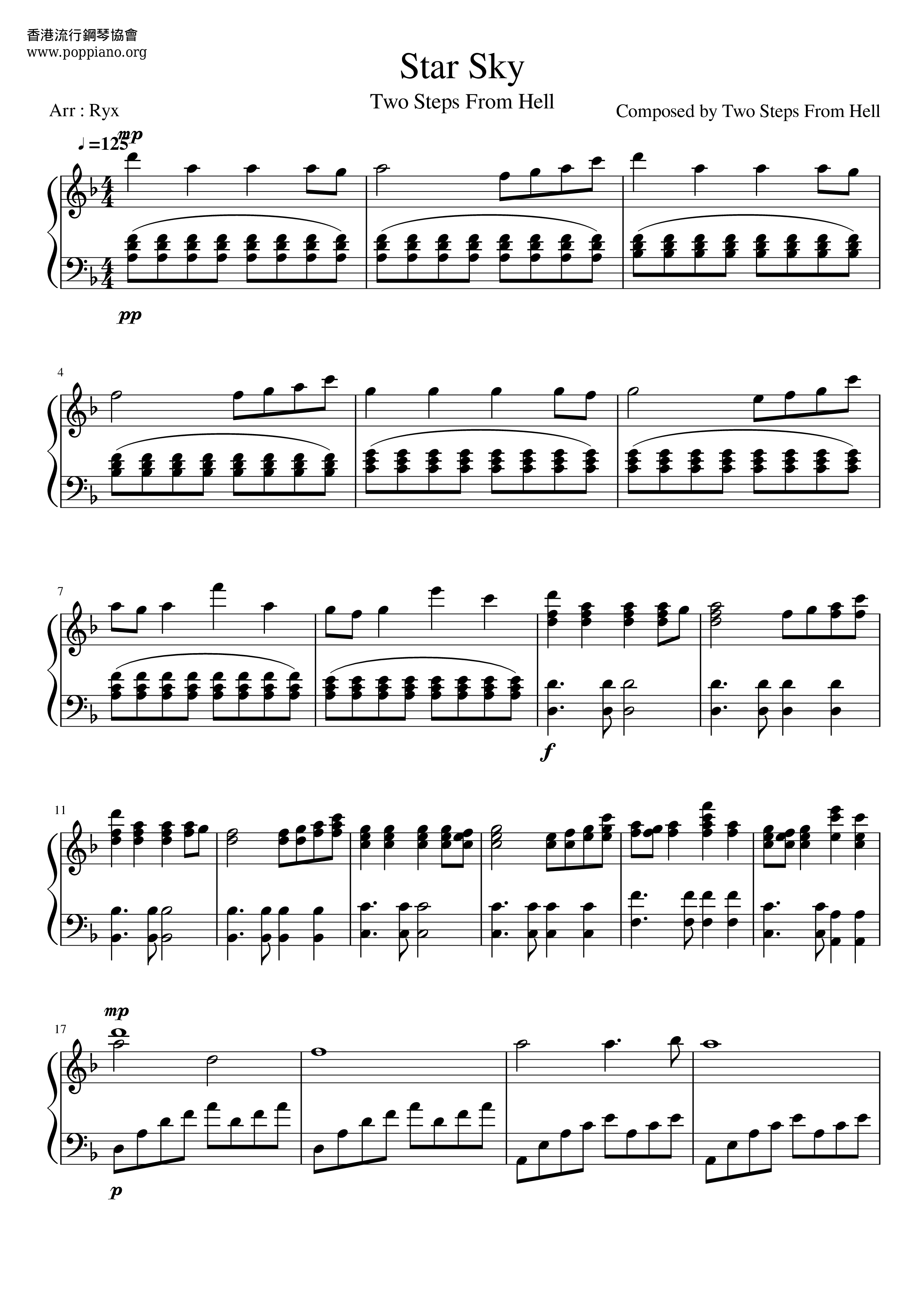 Star Sky Score